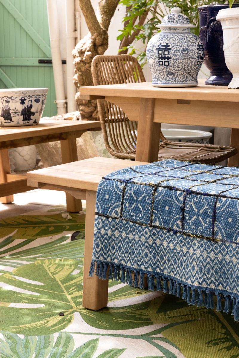 RUG COTTON PRINTED EMBELL/EMBRIOD 120X180