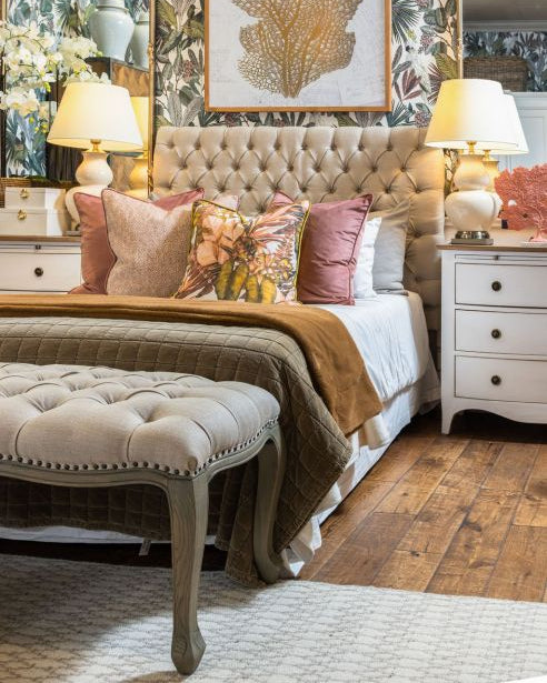 Blush Leaf cushion