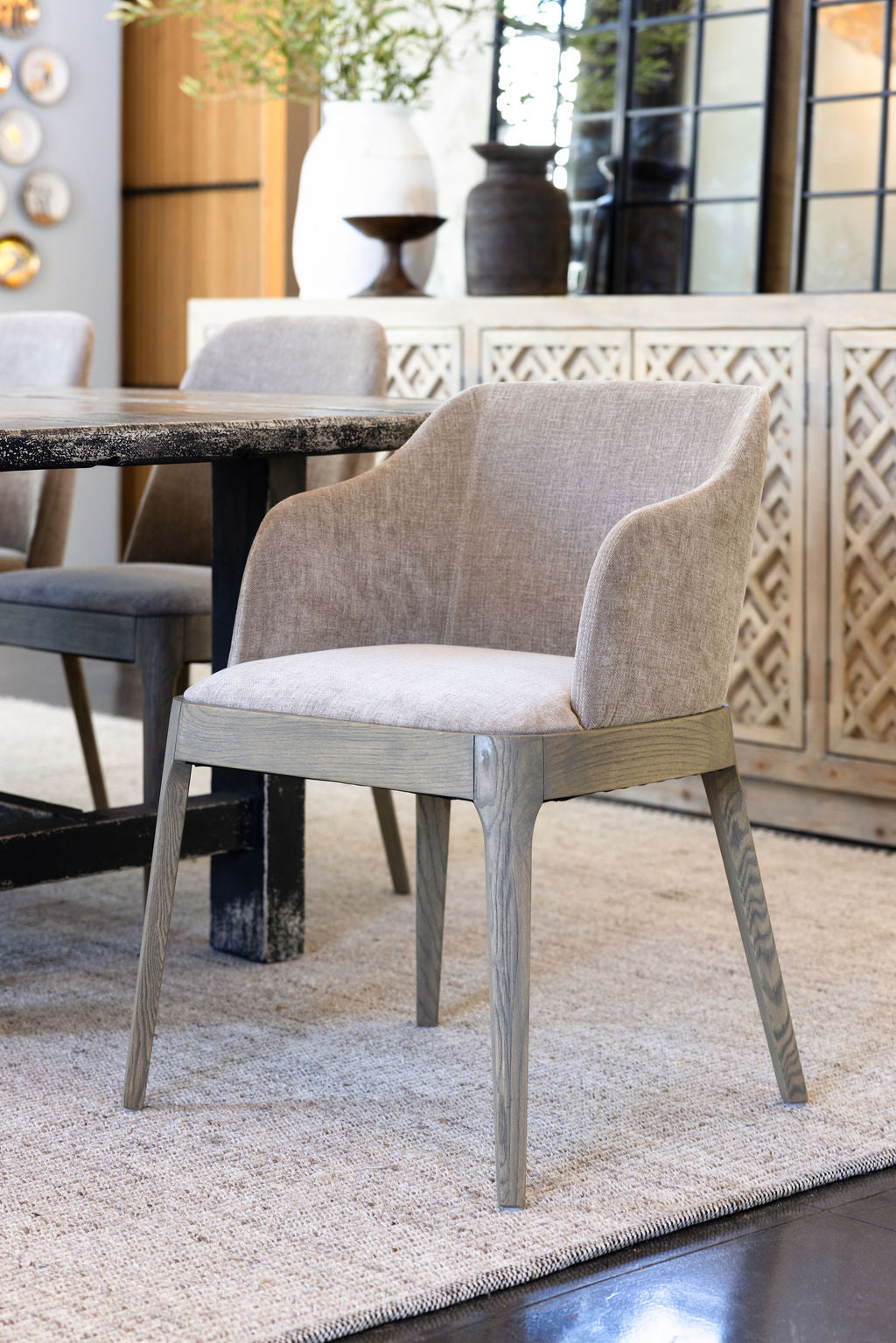 Malika Carver chair | Stone
