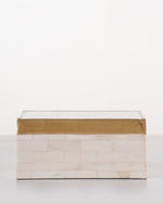 Brass Trim Bone Box | Large