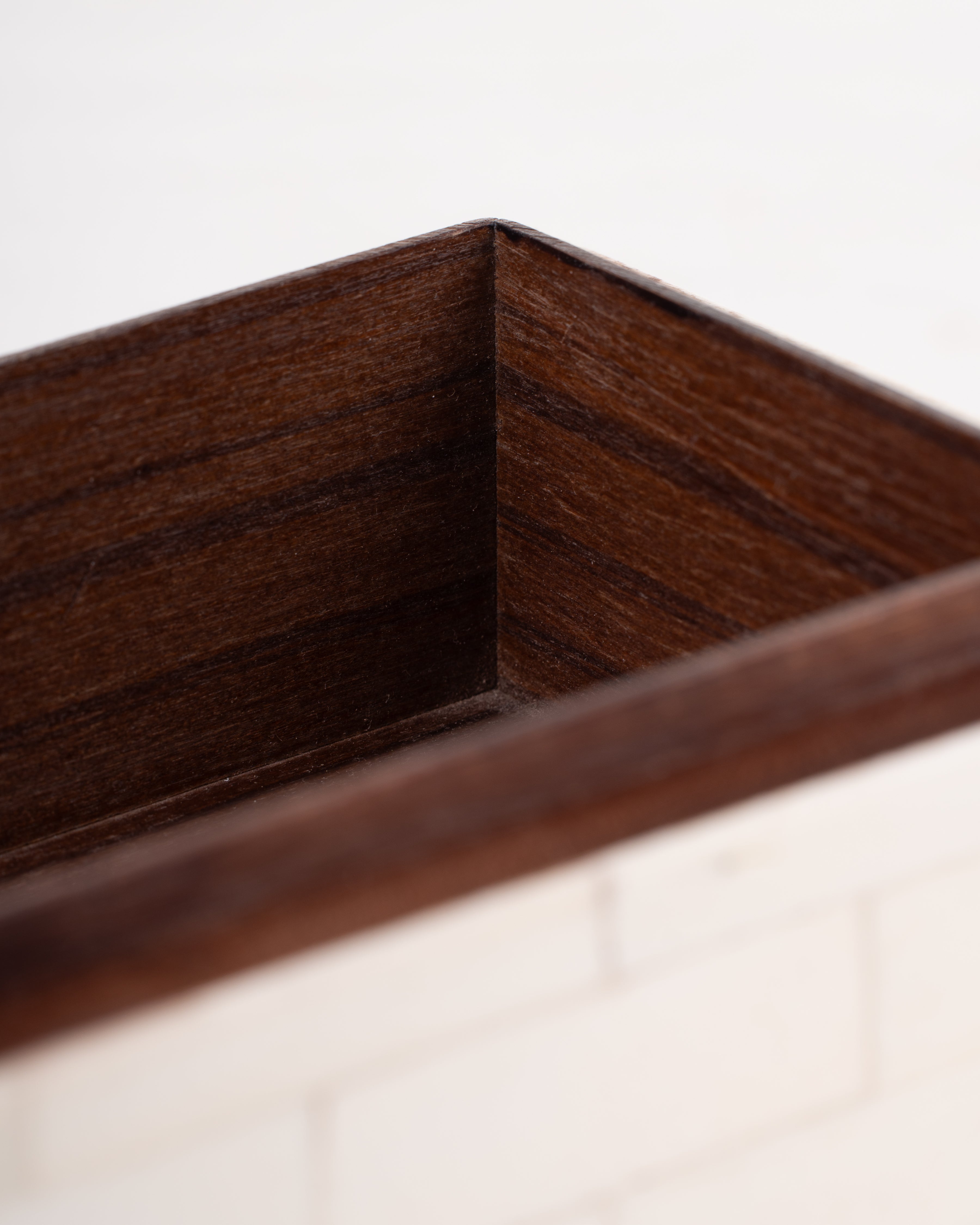 Brass Trim Bone Box | Medium