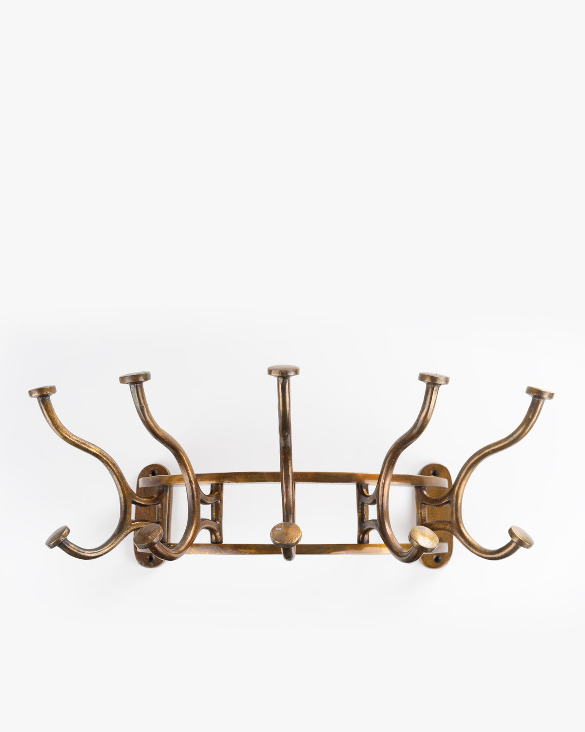 Vintage Brass Coat Rack