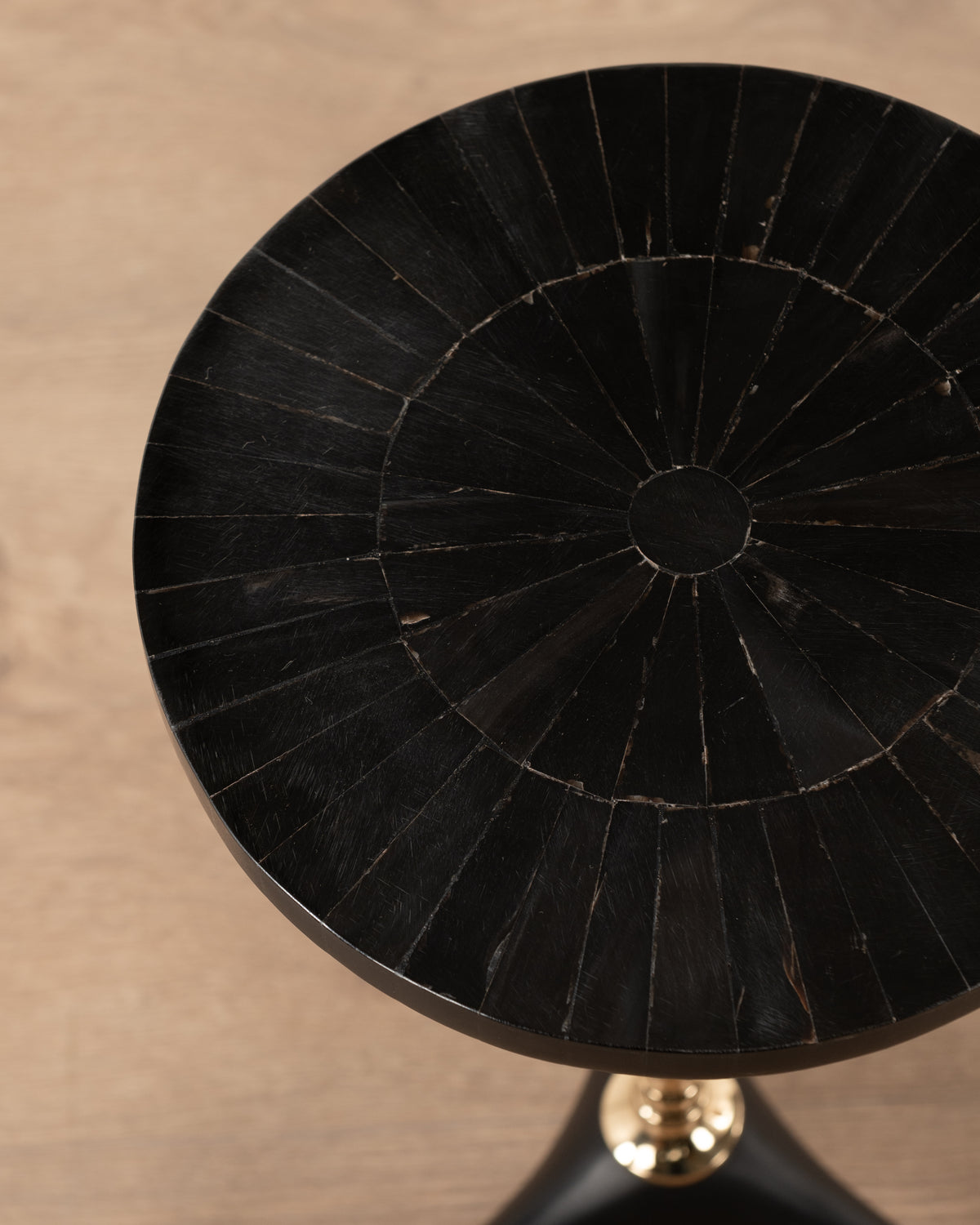 Collector's Cove Brass Stem Side Table