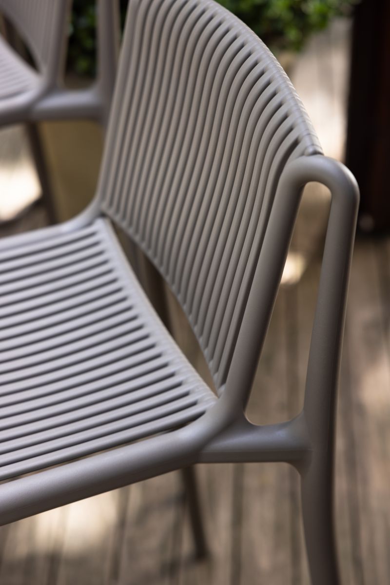 Al fresco Bianca Bar Chair | Taupe