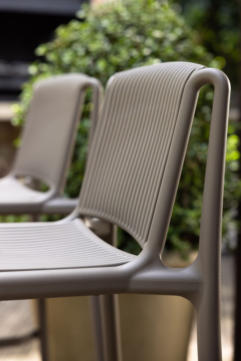 Al fresco Bianca Bar Chair | Taupe