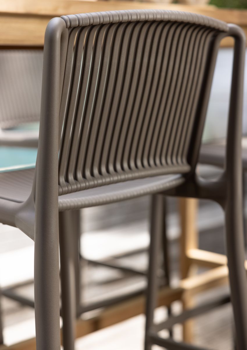 Al fresco Bianca Bar Chair | Taupe