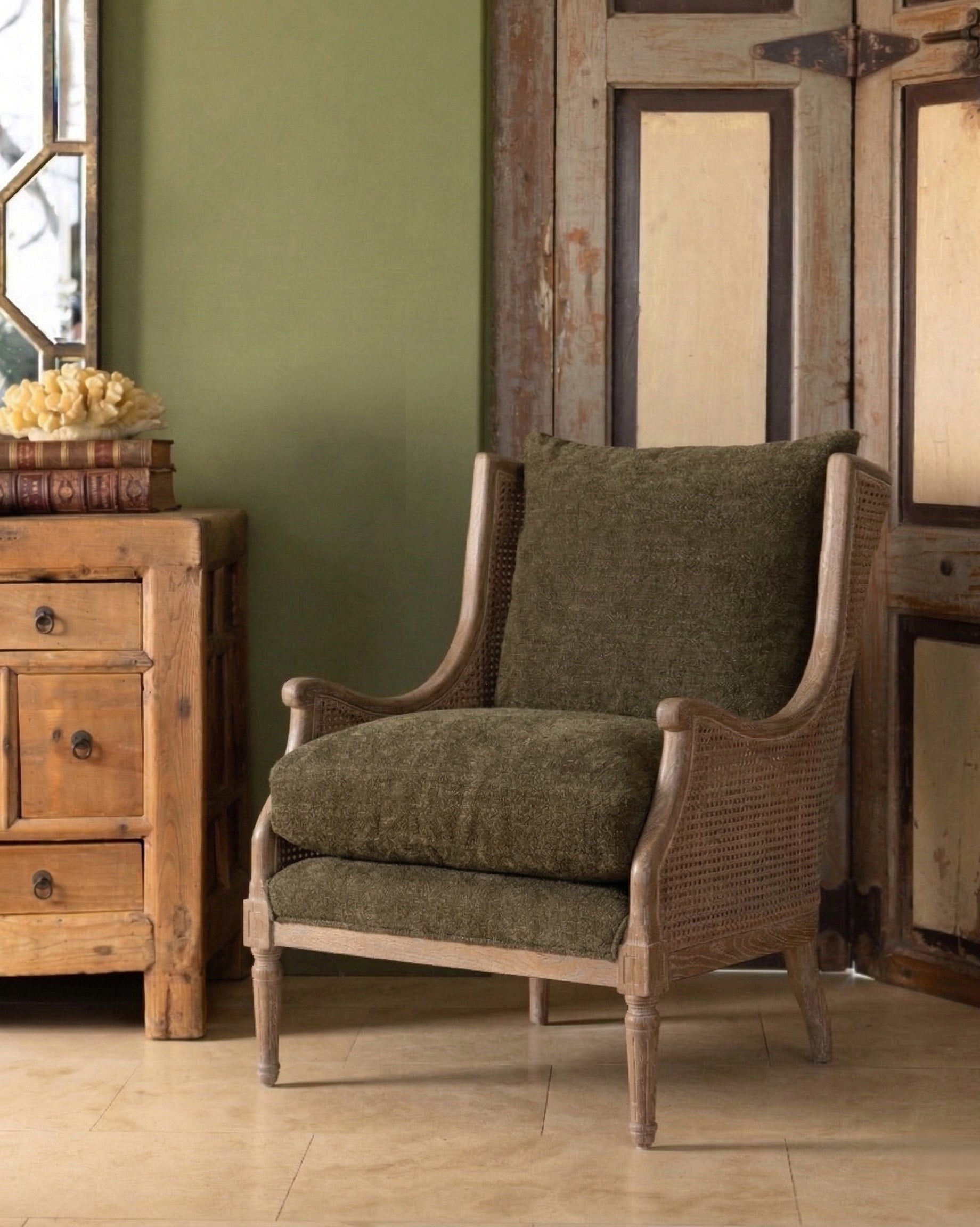 Amelie Wingback | Green