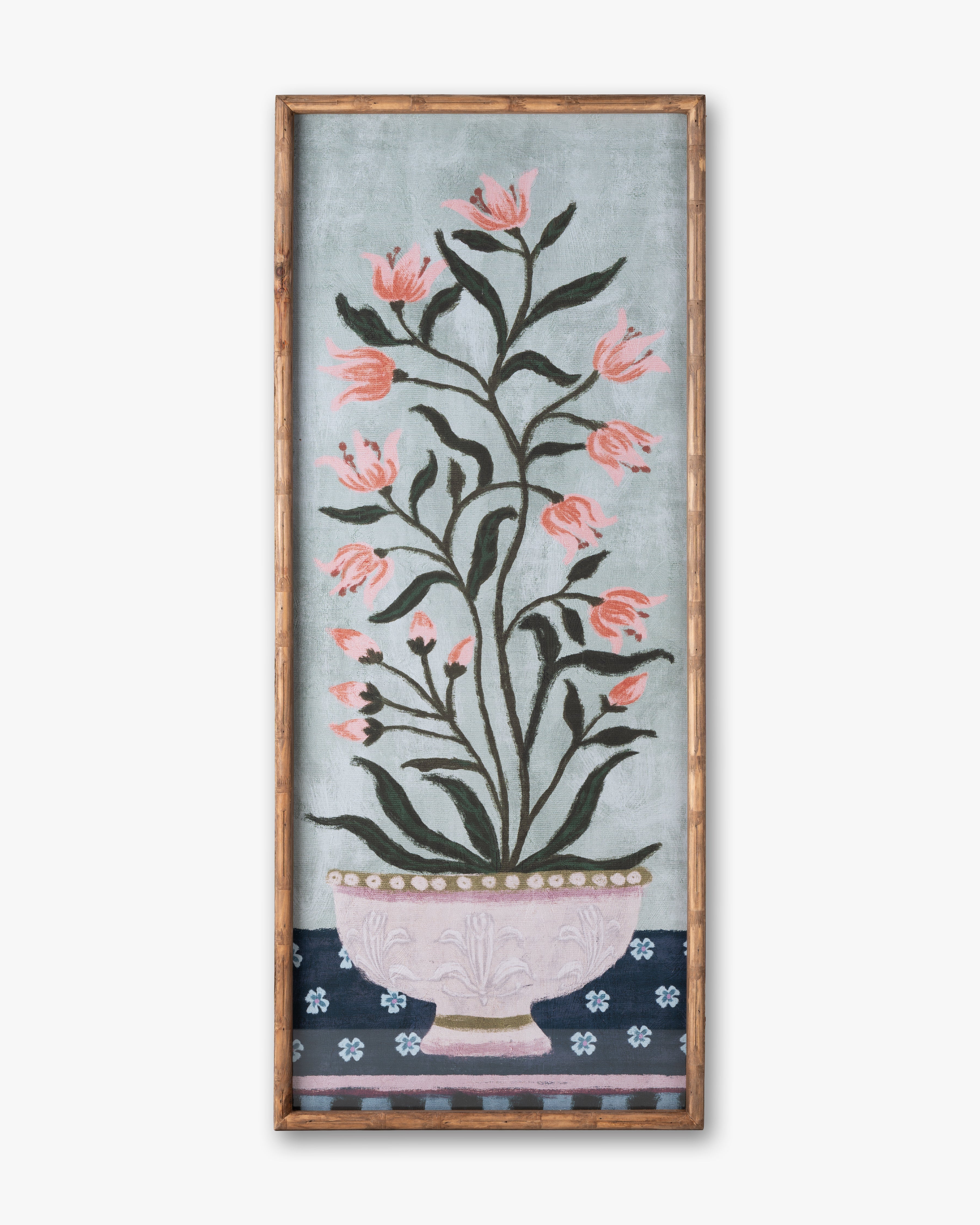Folk Floral Framed Wall Art A