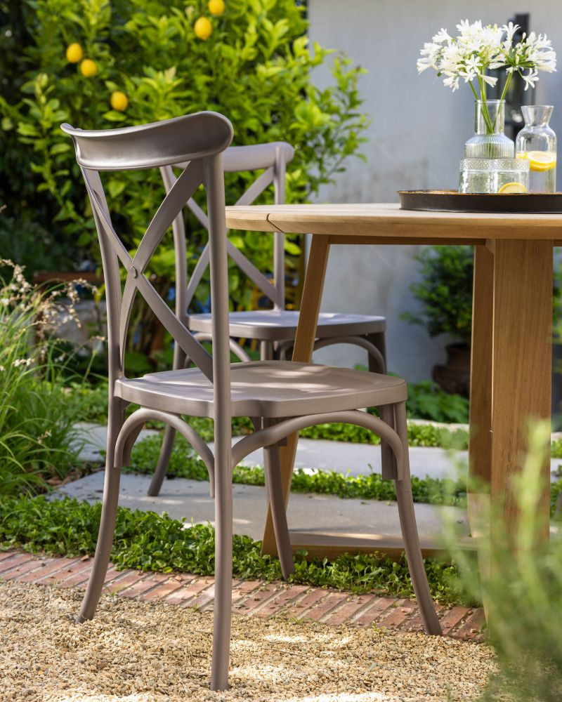 Al Fresco Crossback Chair | Taupe