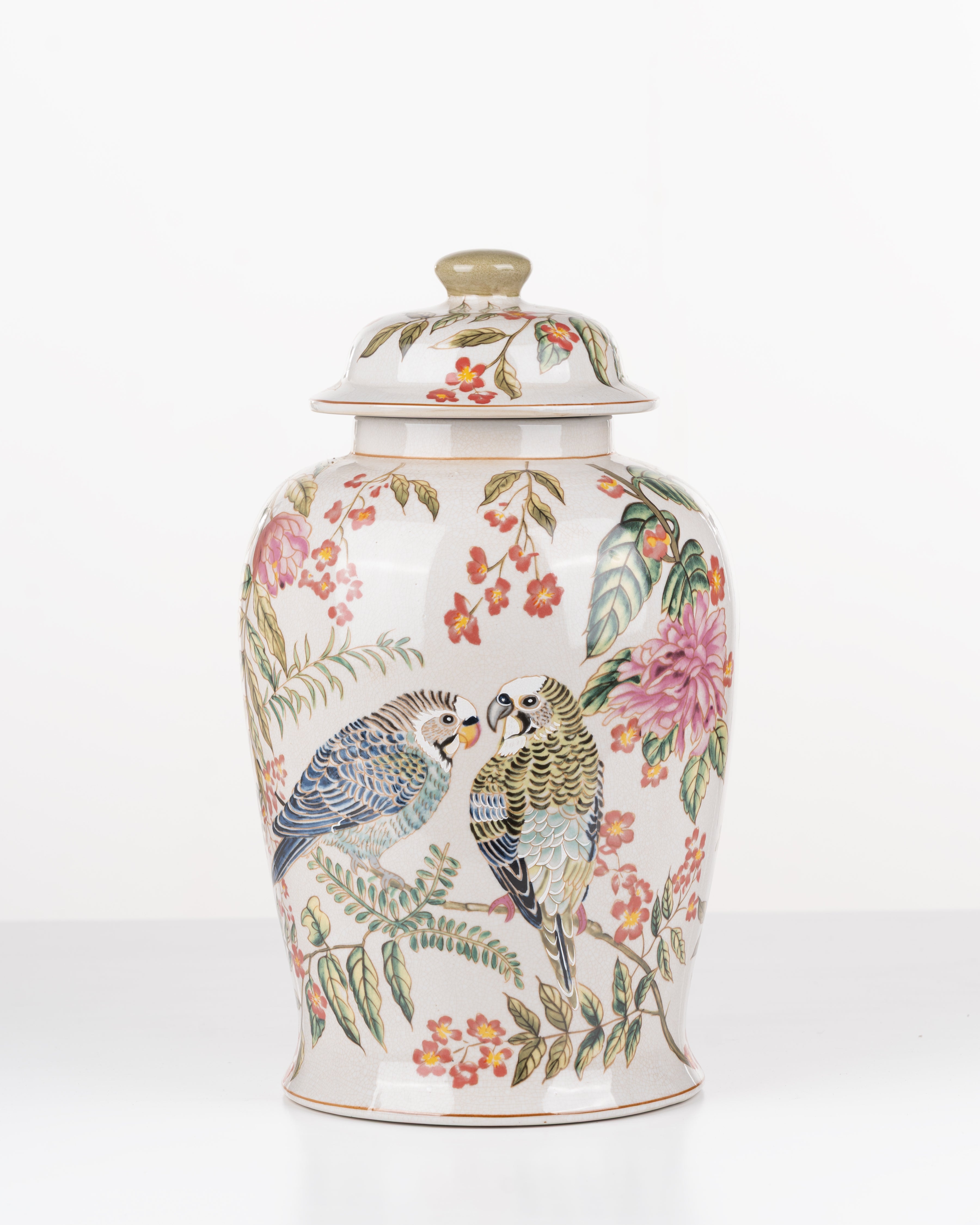 Jardin Aviary Ginger Jar