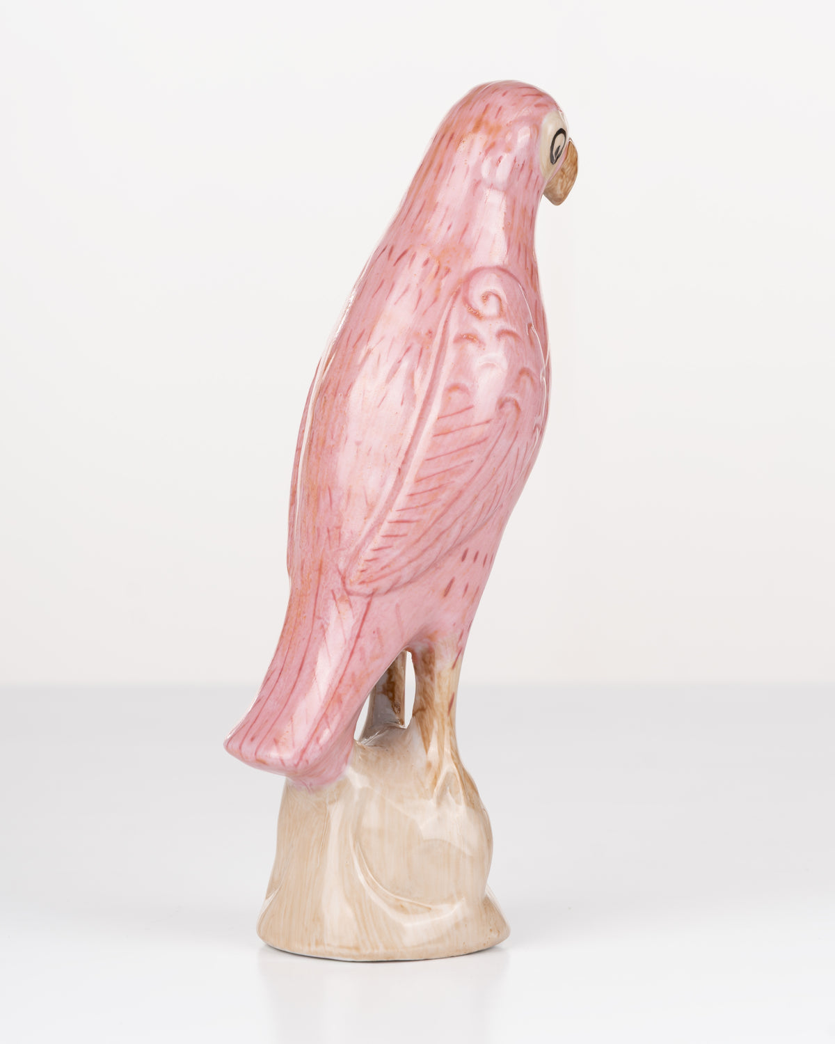 Pink Ceramic Parrot