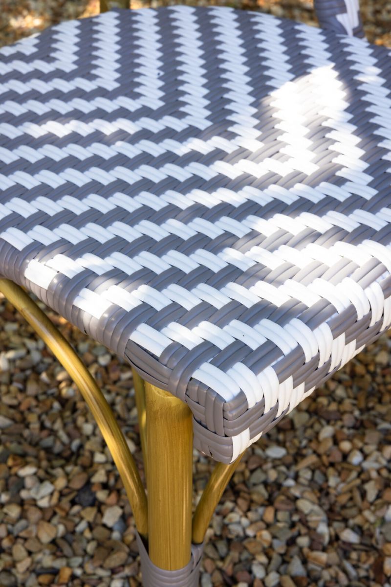 Brioche Arrow Weave Chair | Grey
