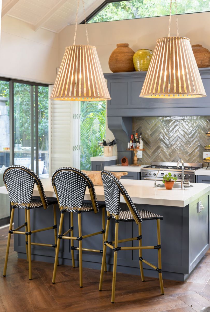 Brioche Barstool | Black And White