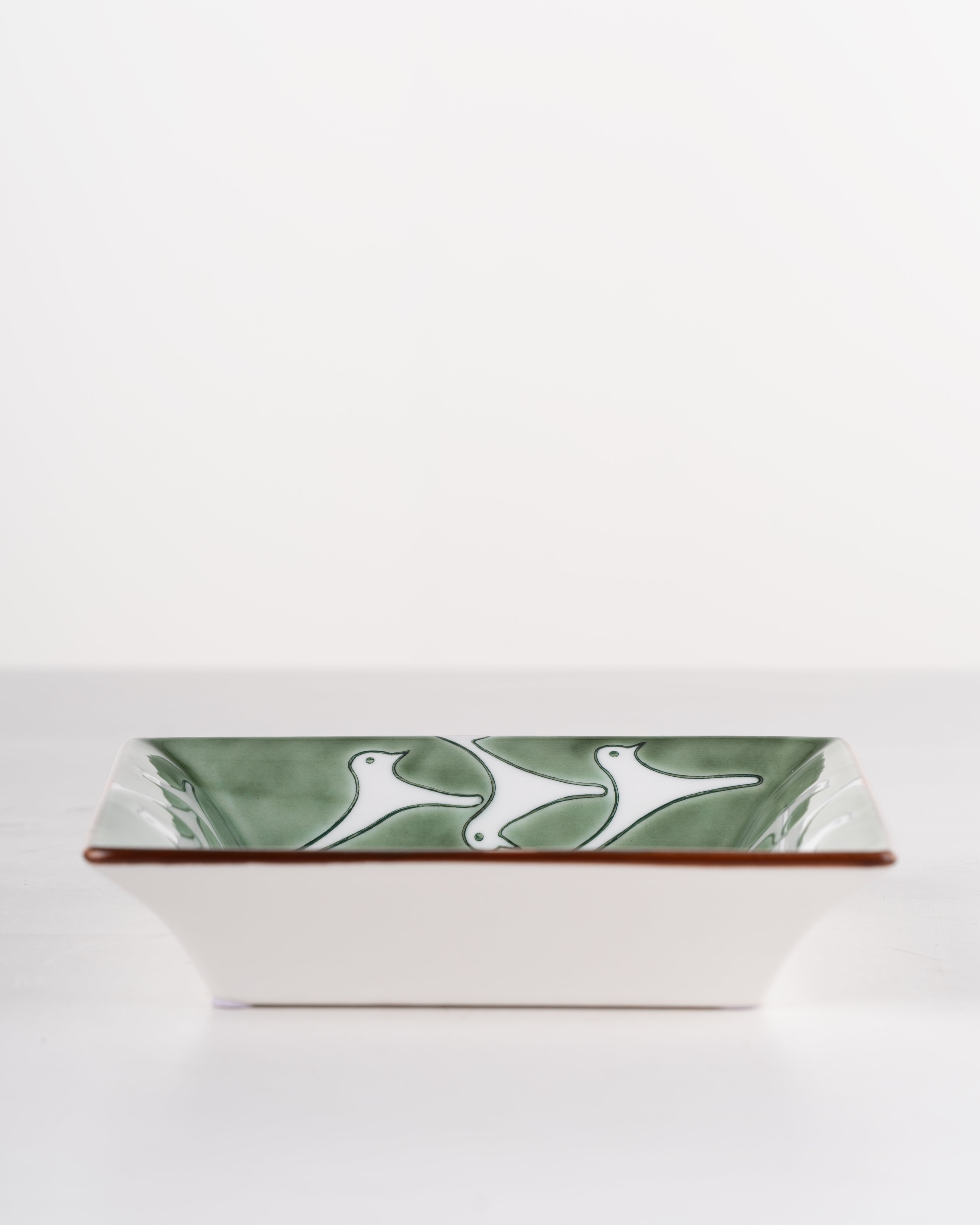 Illustrated Bird Dish