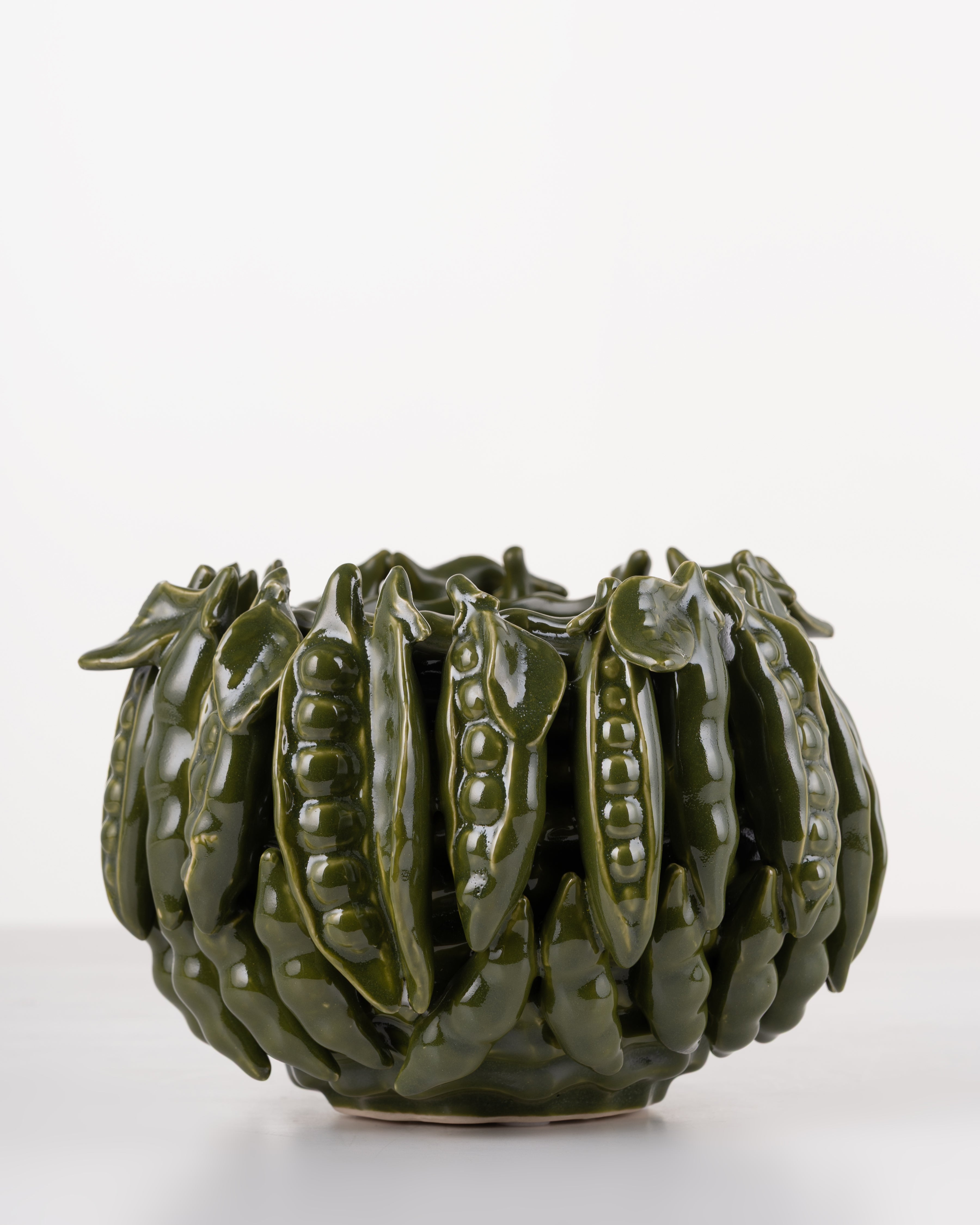 Green Bean Ceramic Pot