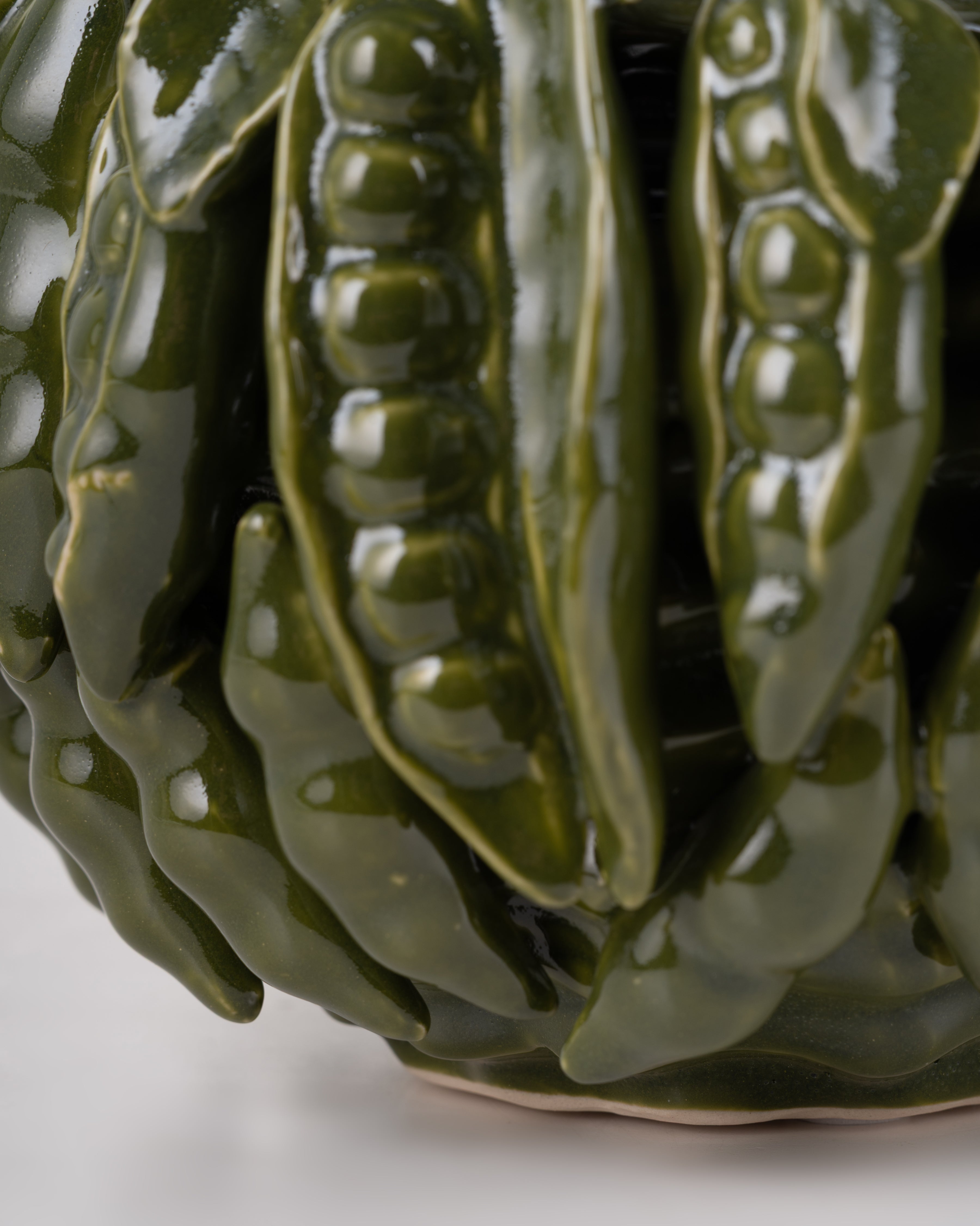 Green Bean Ceramic Pot