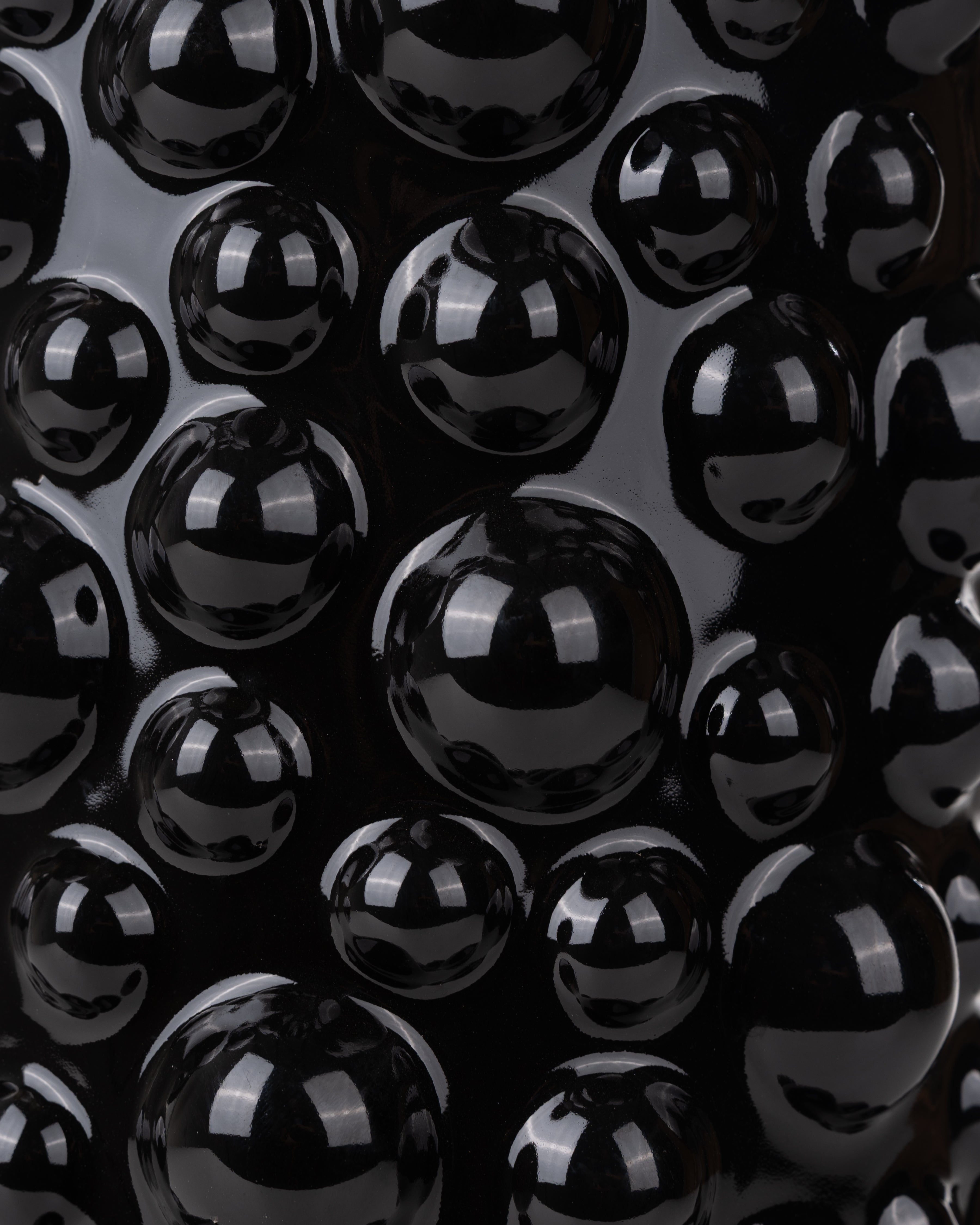 Black Ceramic Bobble Vase