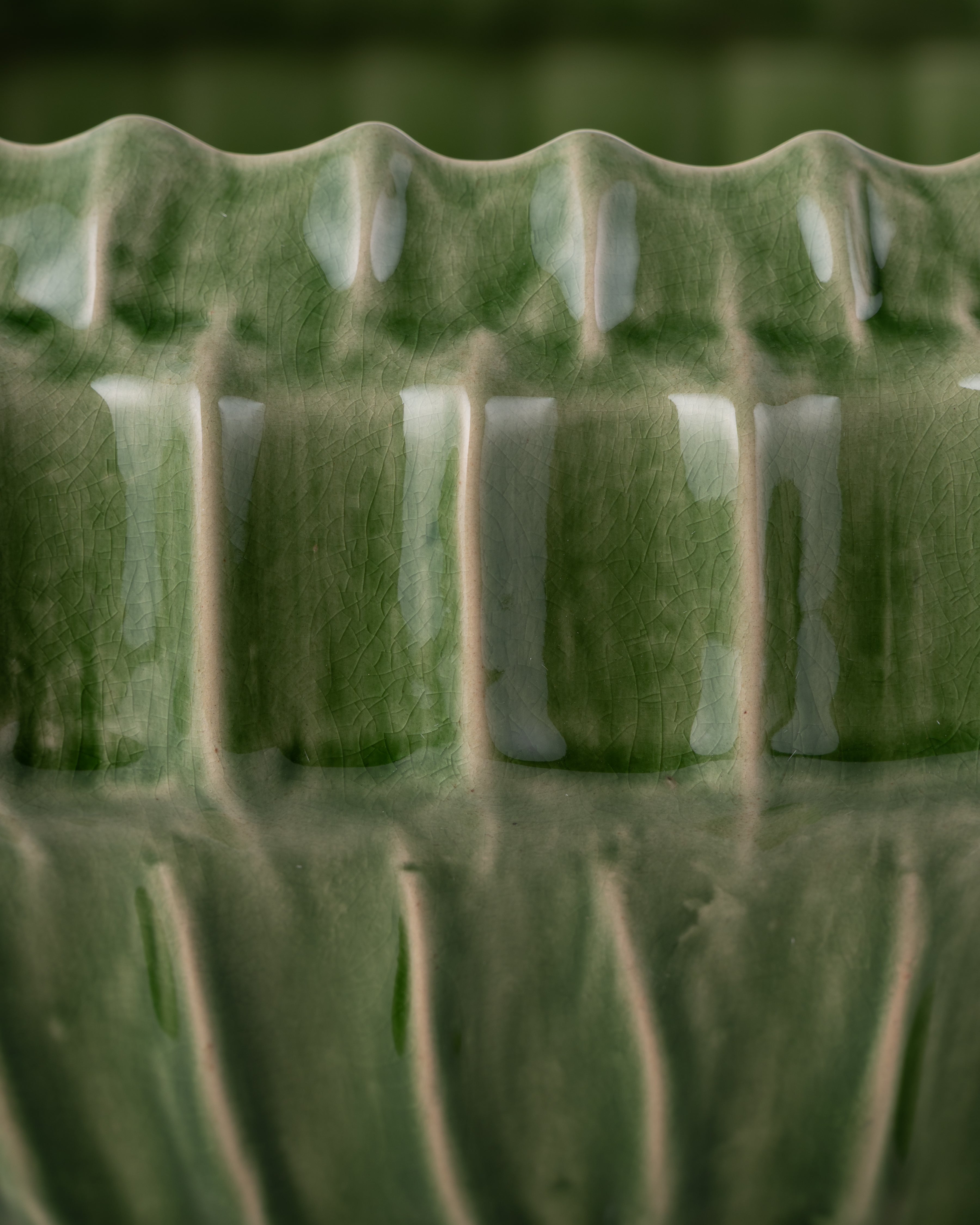 Saraphina Green Ceramic Bowl