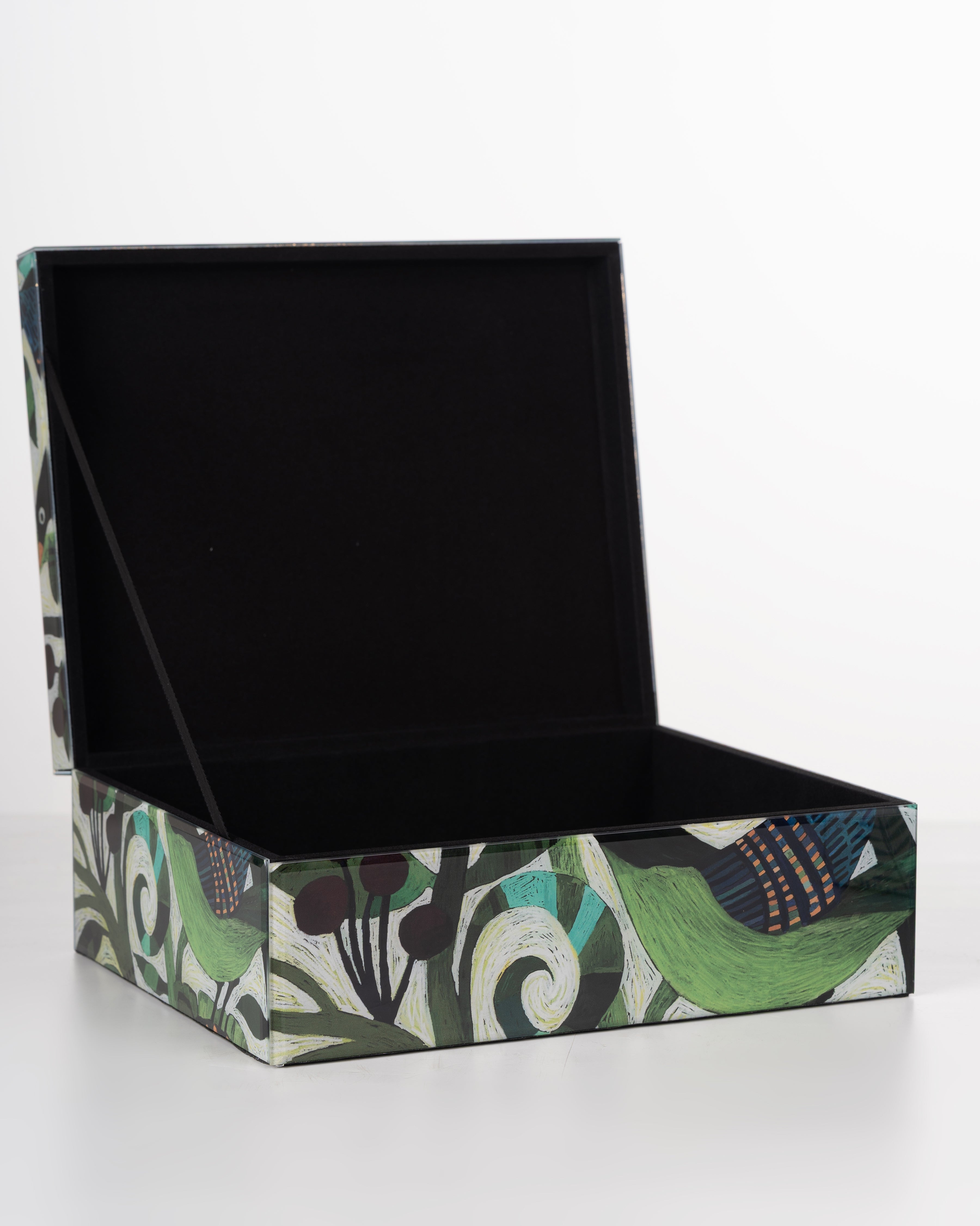 Birdsong Glass Storage Box | Large