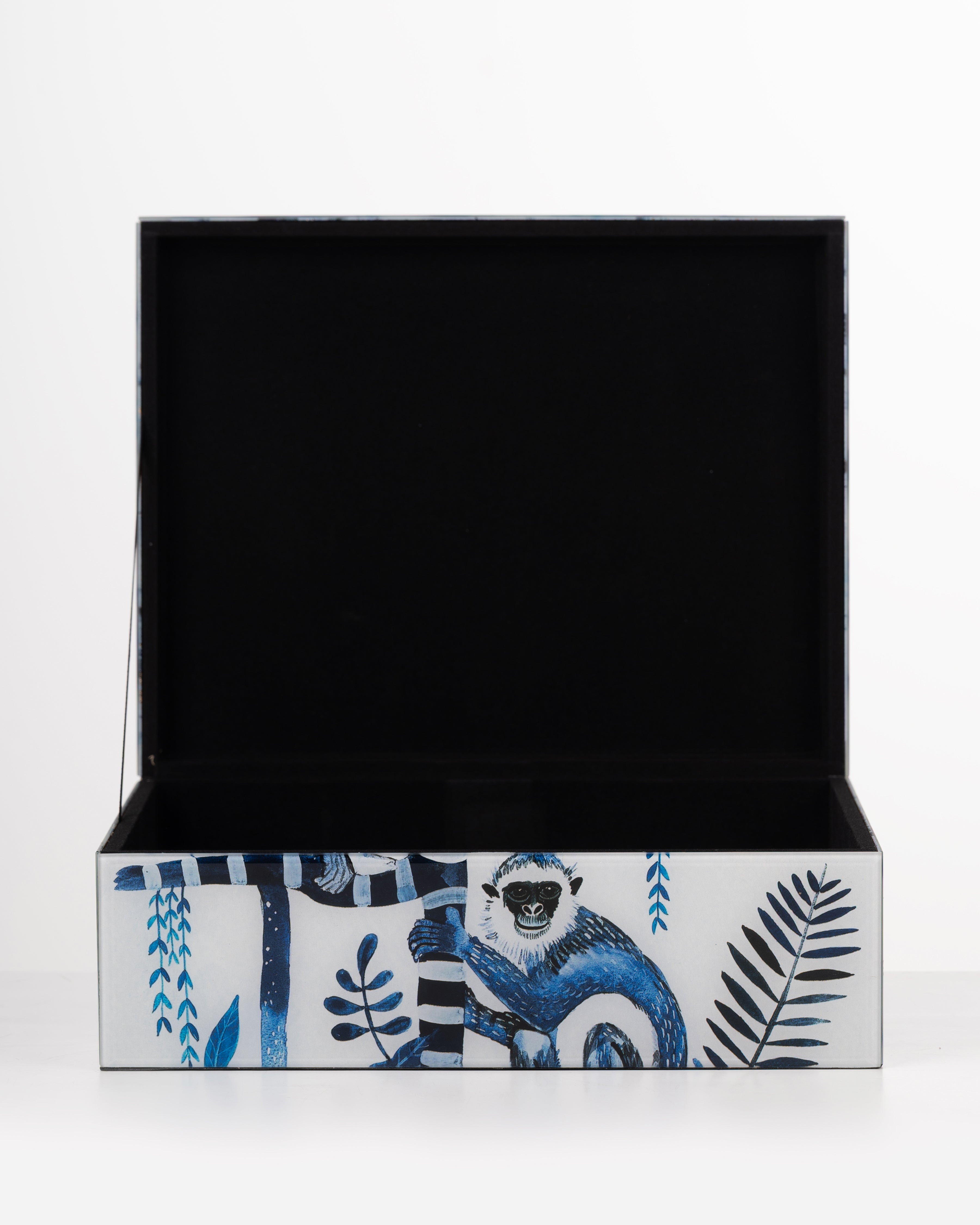 Palm Monkey Glass Storage Box | Large