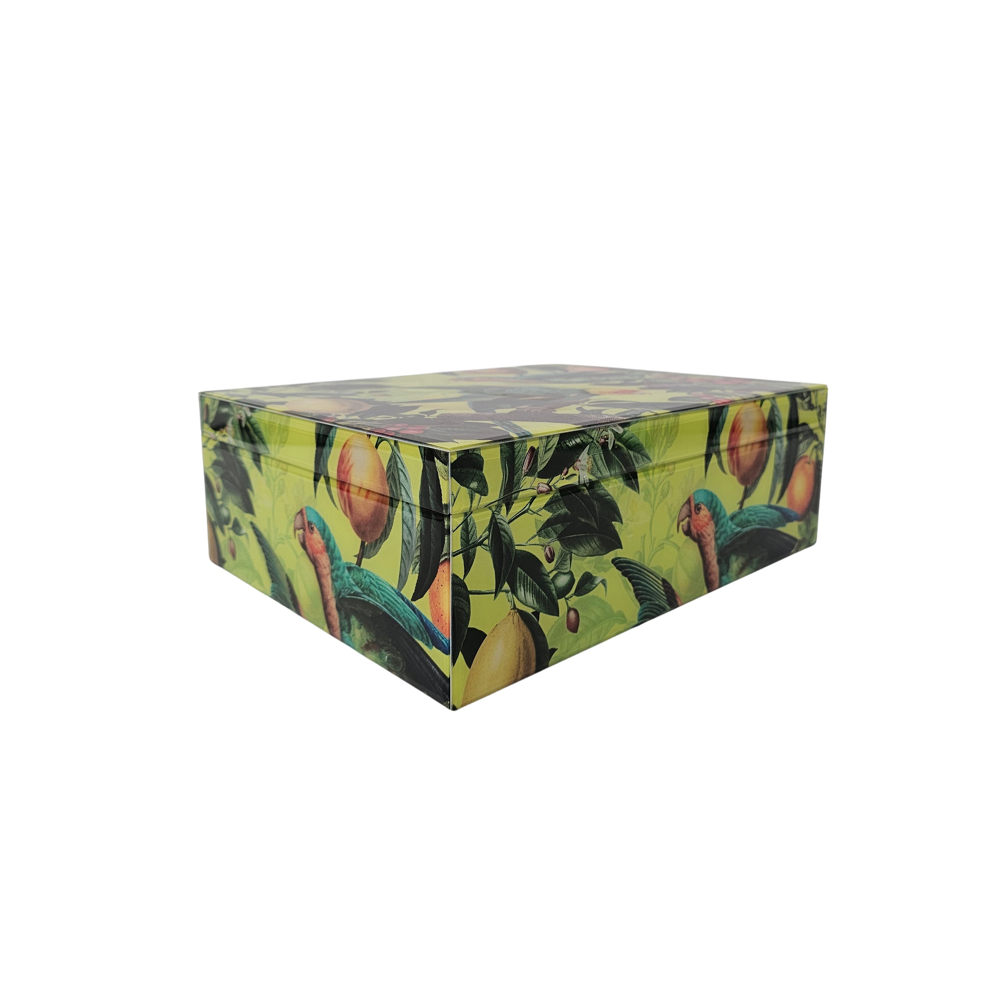 Tropical Parrot Storage Box | Large