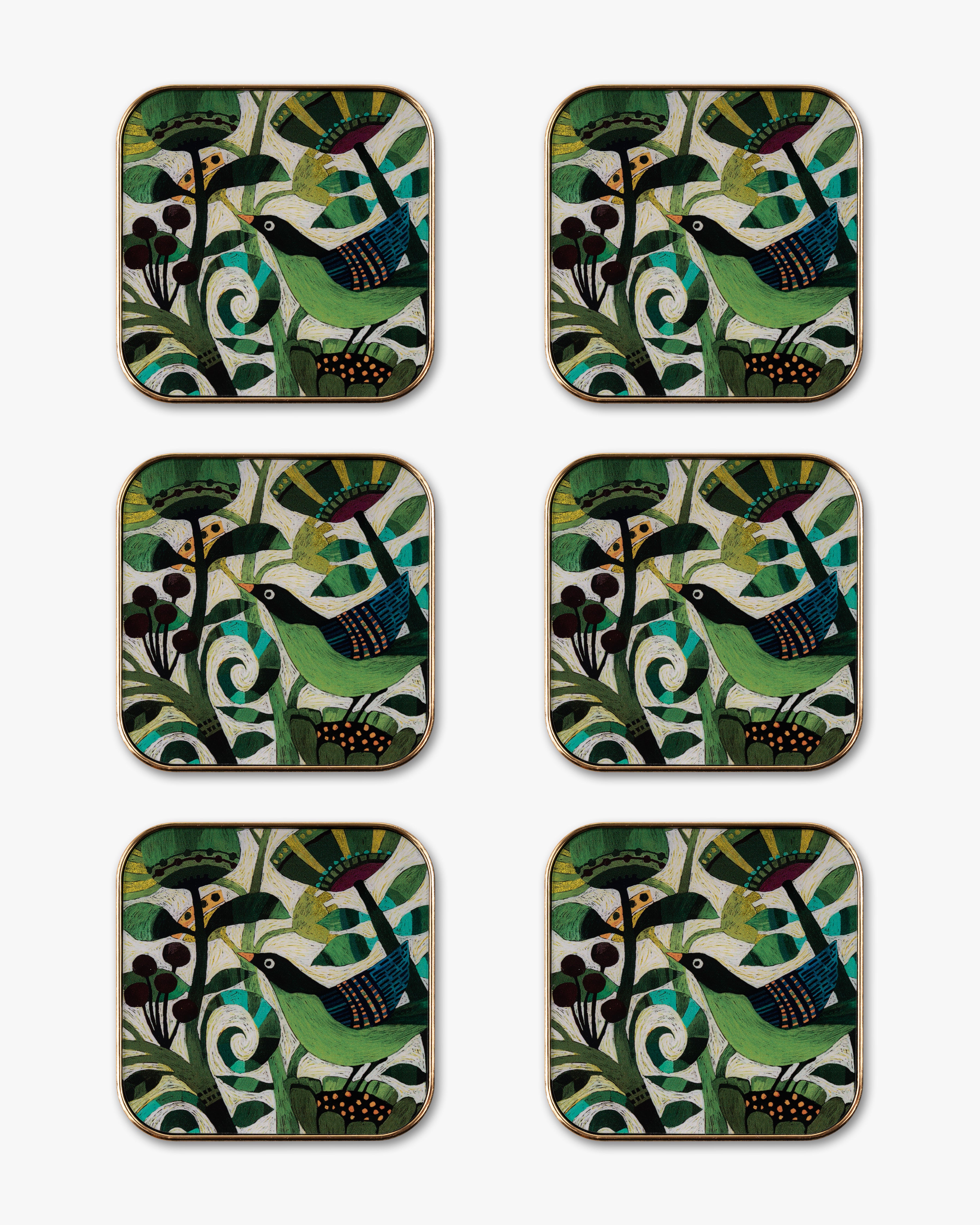 Birdsong Coaster Set