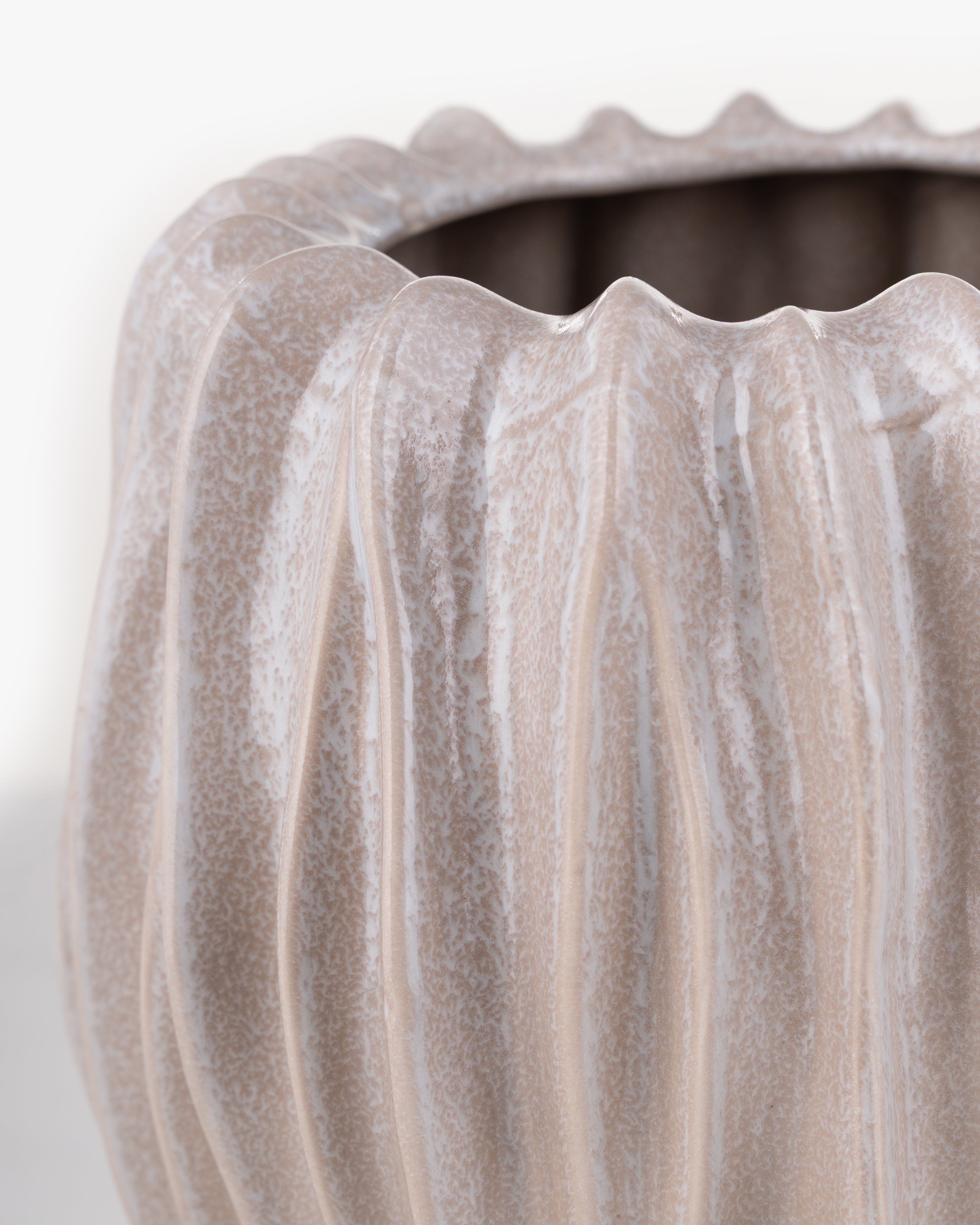 Dune Wave Ceramic Vase | Small