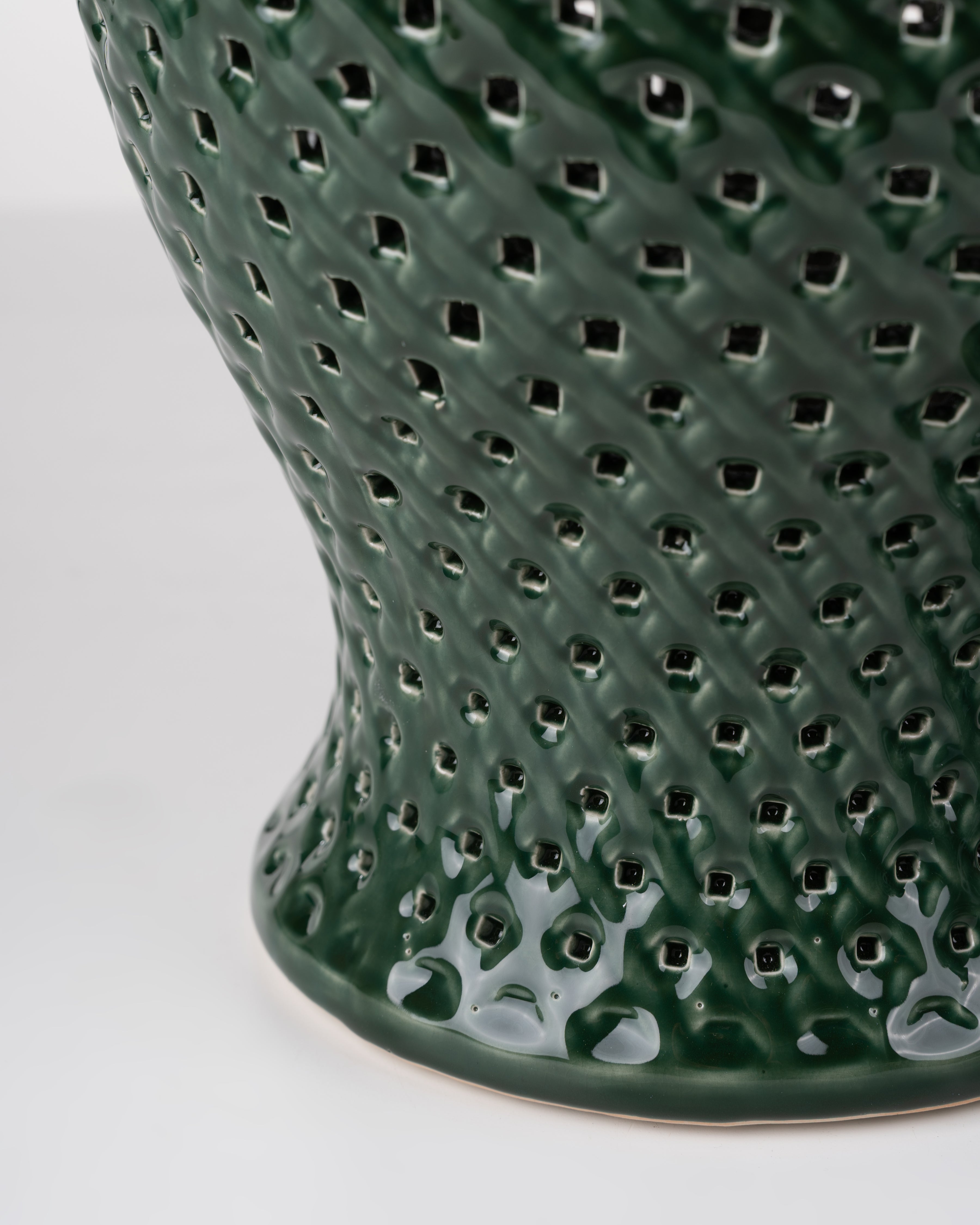 Evergreen Ceramic Ginger Jar