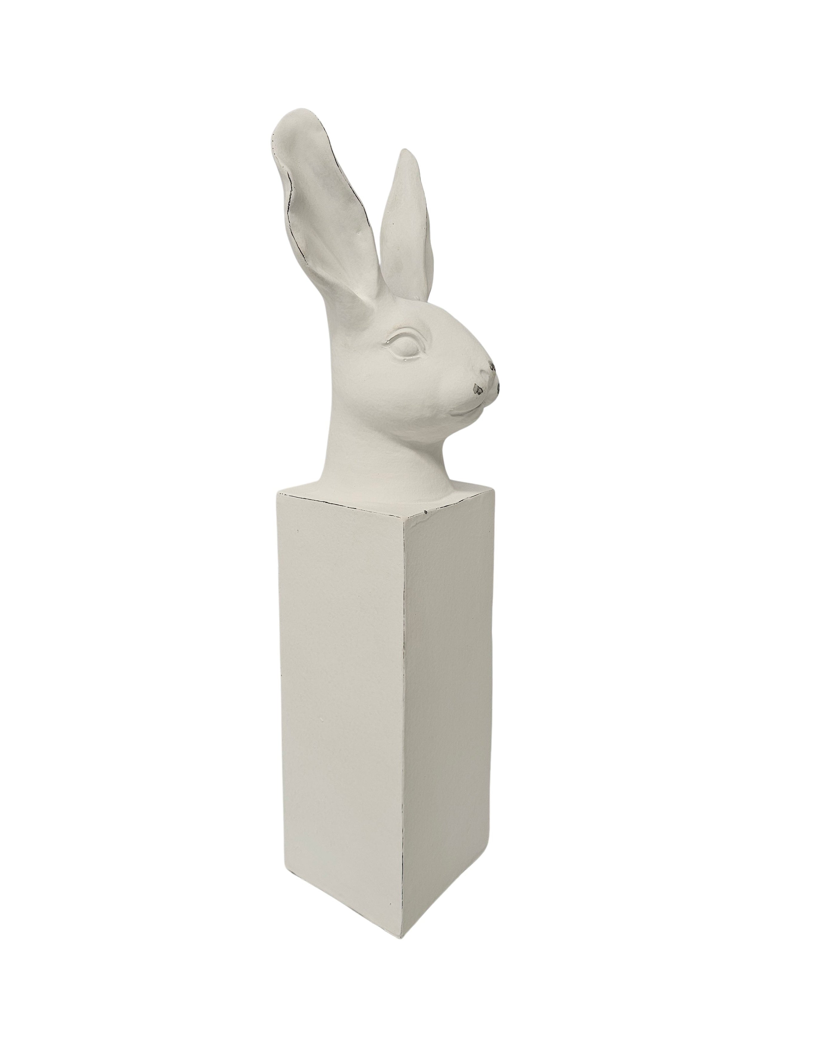 Bunny Bust on Pedestal