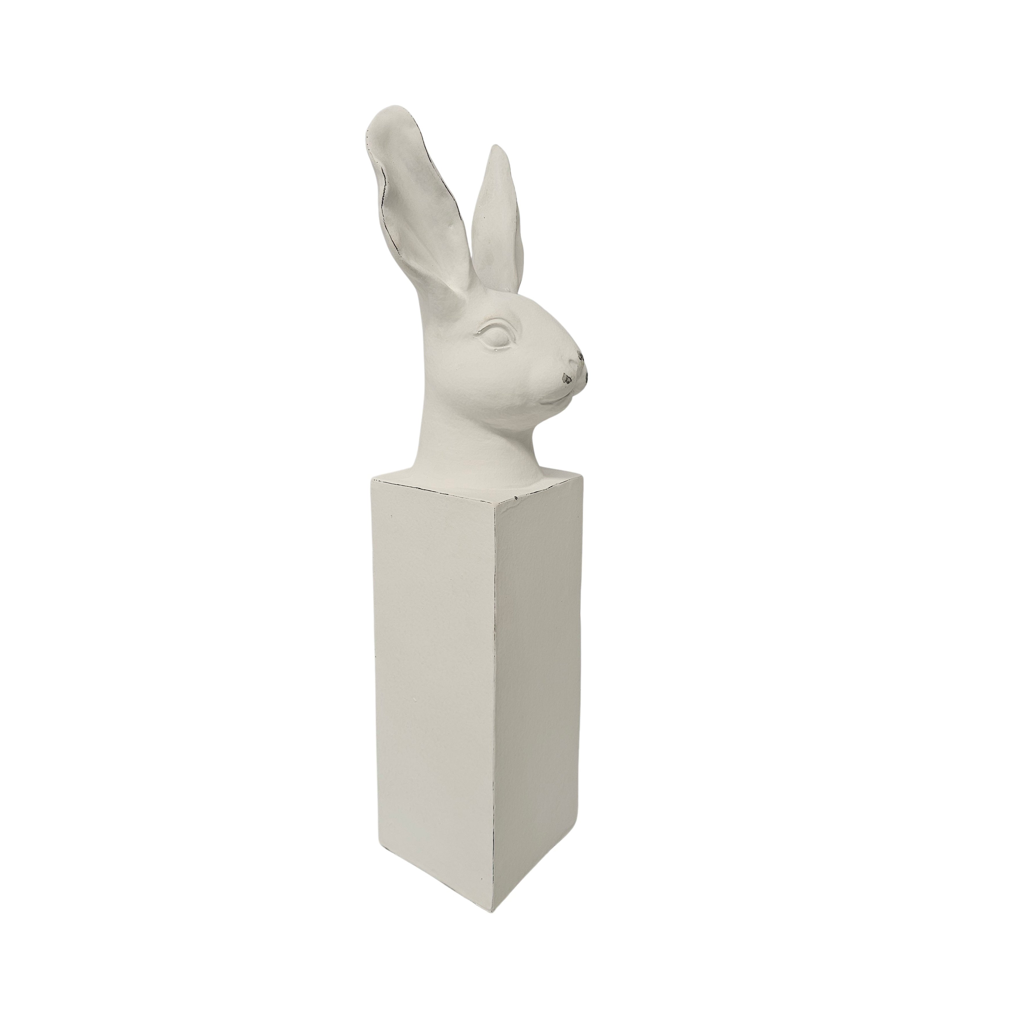 Bunny Bust on Pedestal