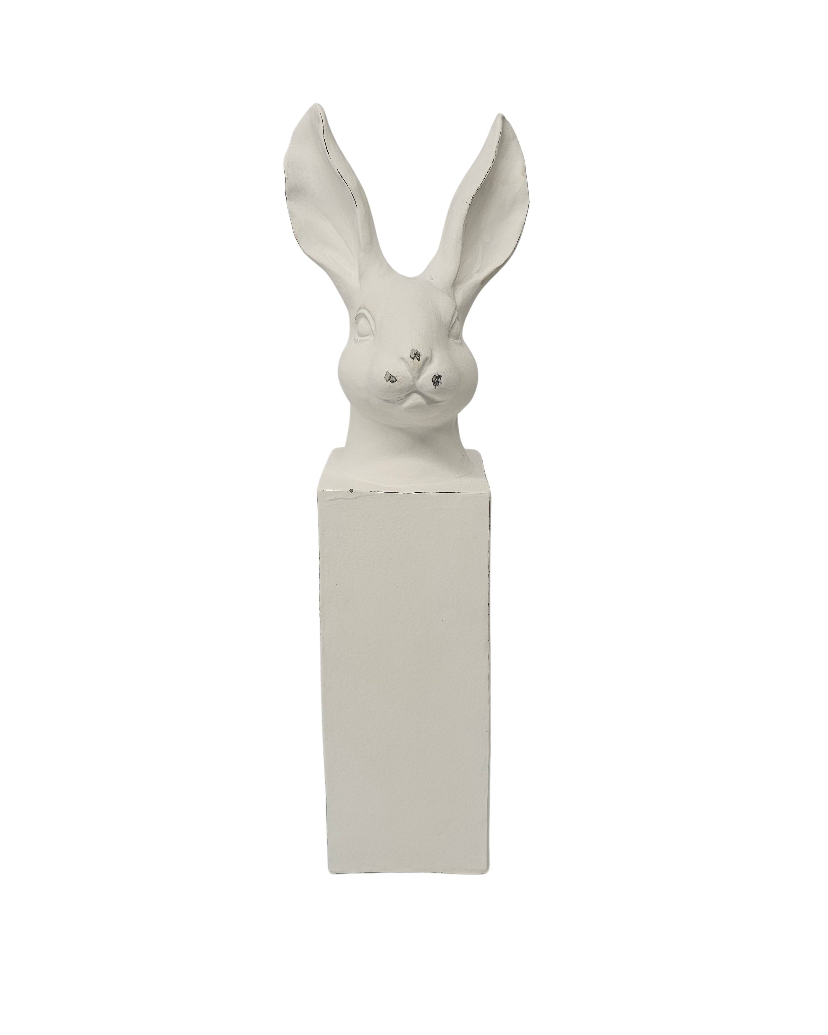 Bunny Bust on Pedestal