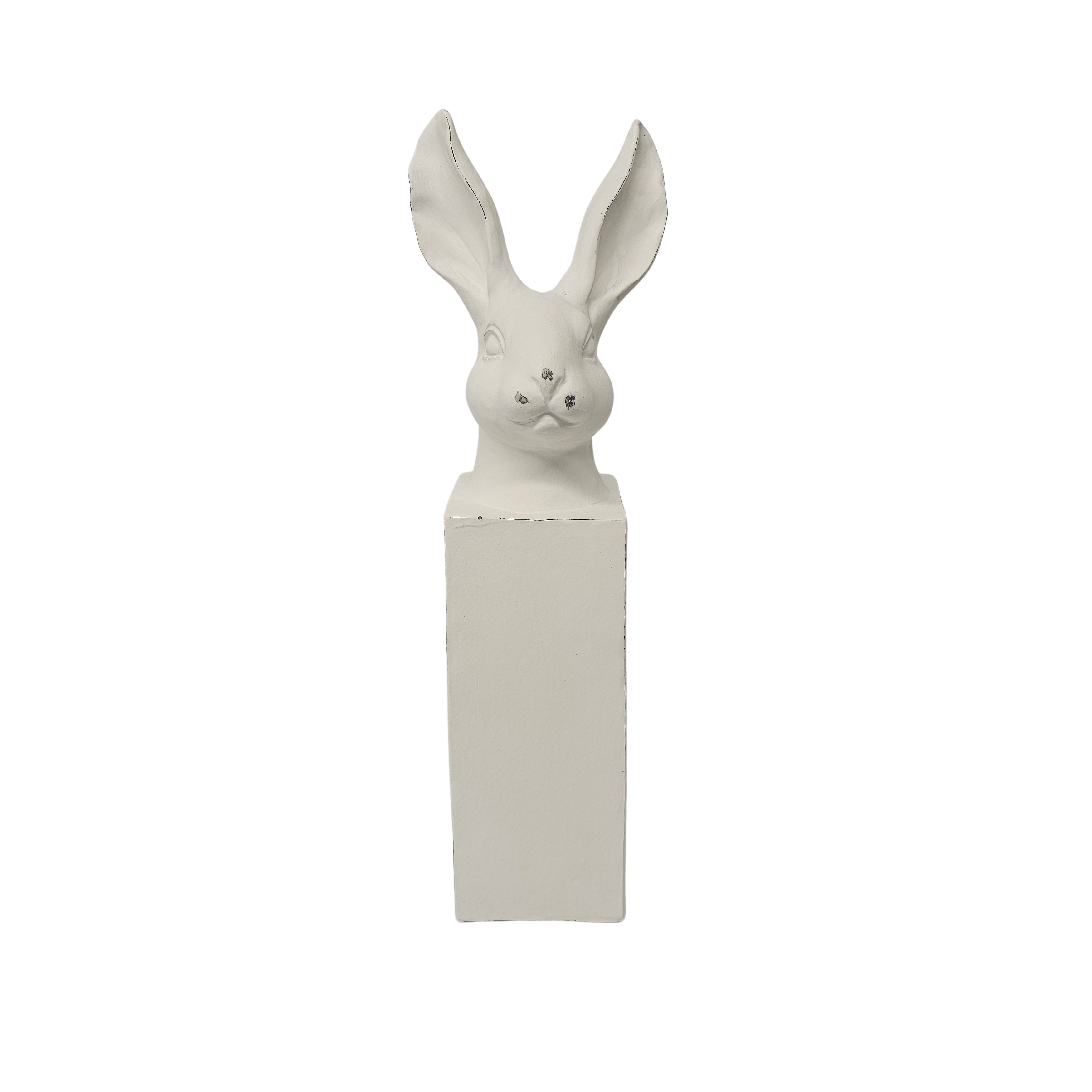 Bunny Bust on Pedestal