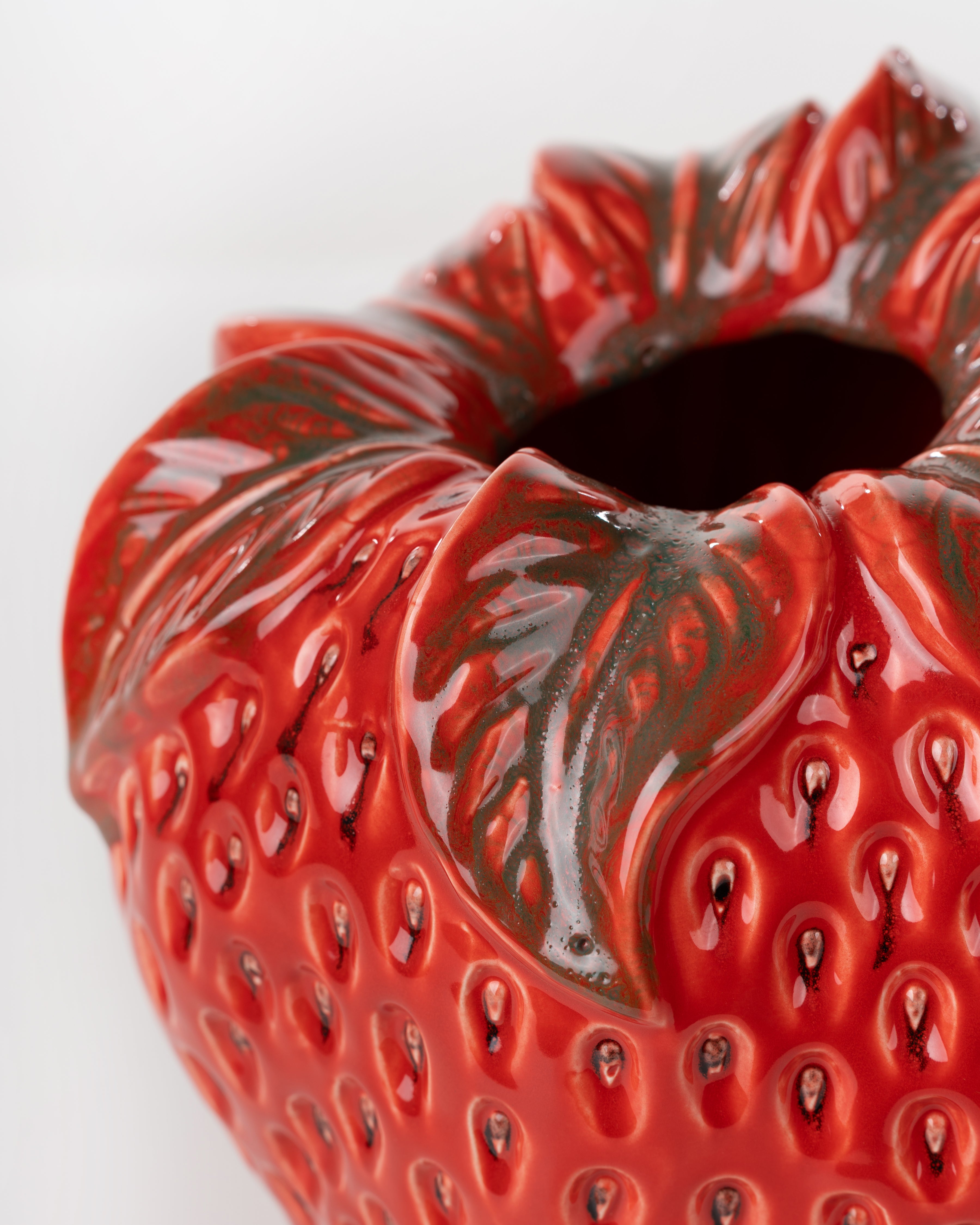 Strawberry Ceramic Vase | Medium