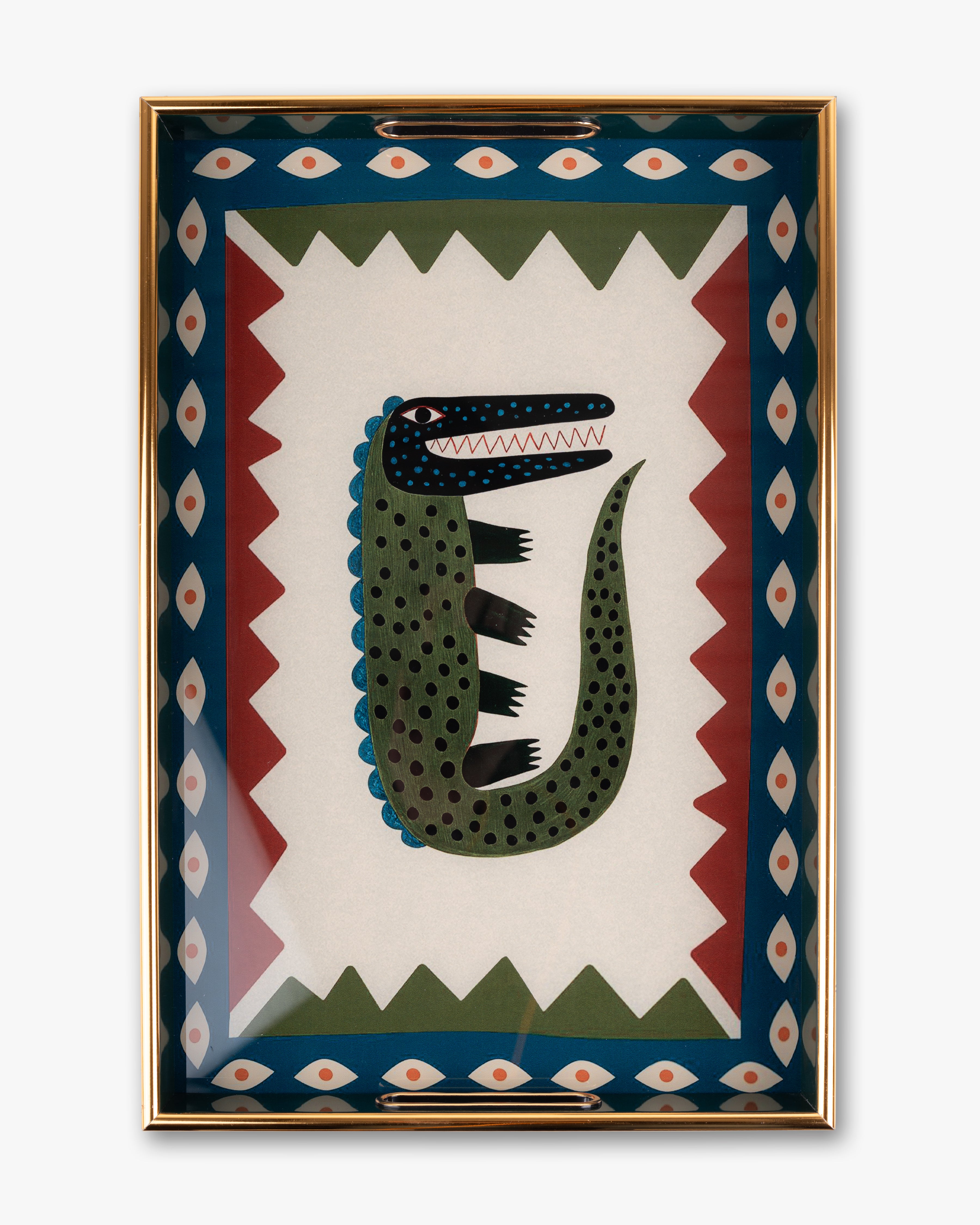 Tribal Crocodile Tray | Large