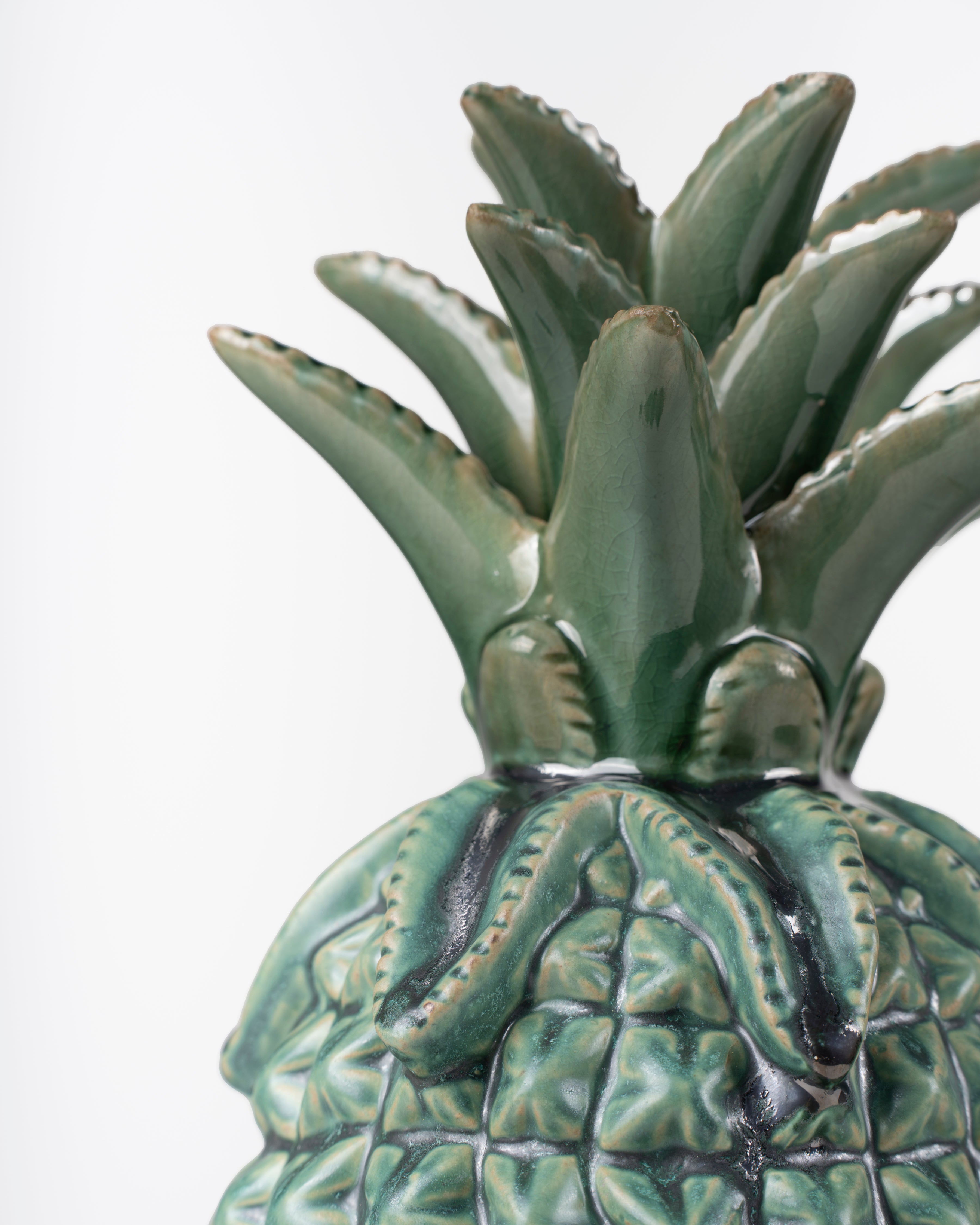 Green Ceramic Pineapple