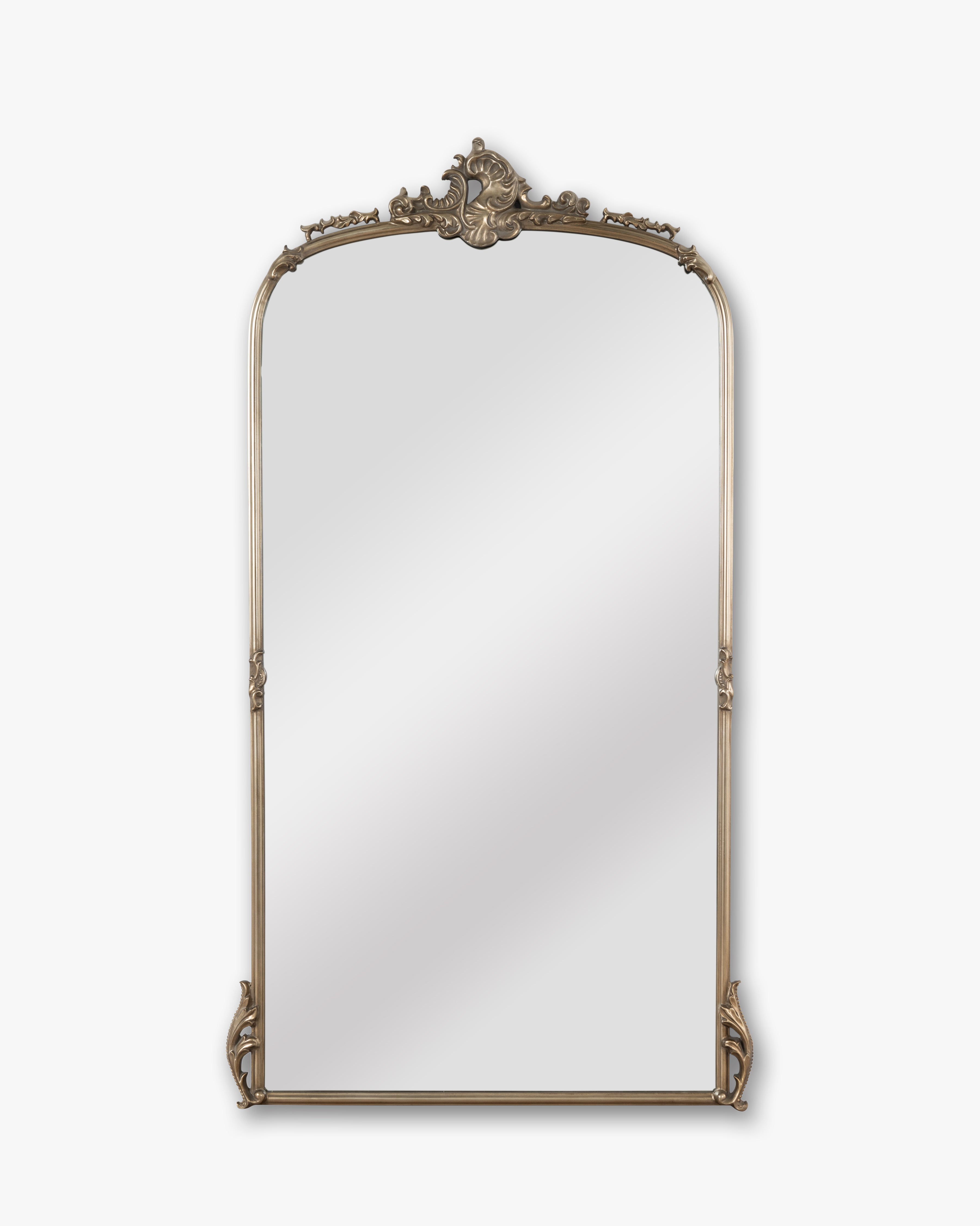 MIRROR STANDING FRENCH STYLE PEWTER