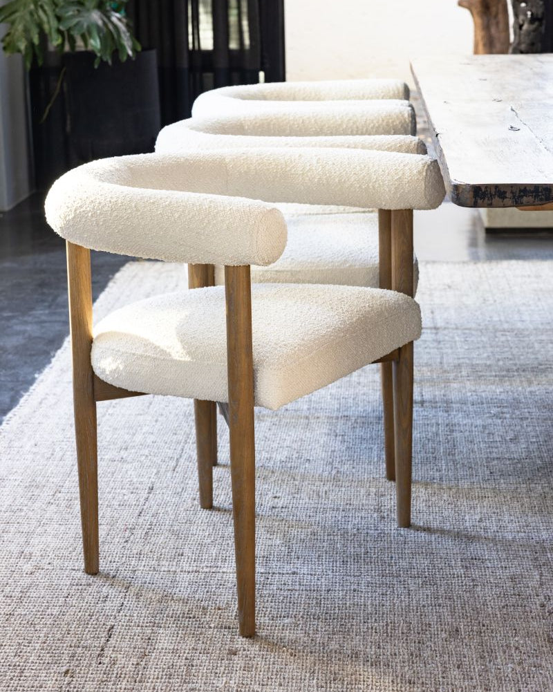 Anele Boucle dining chair
