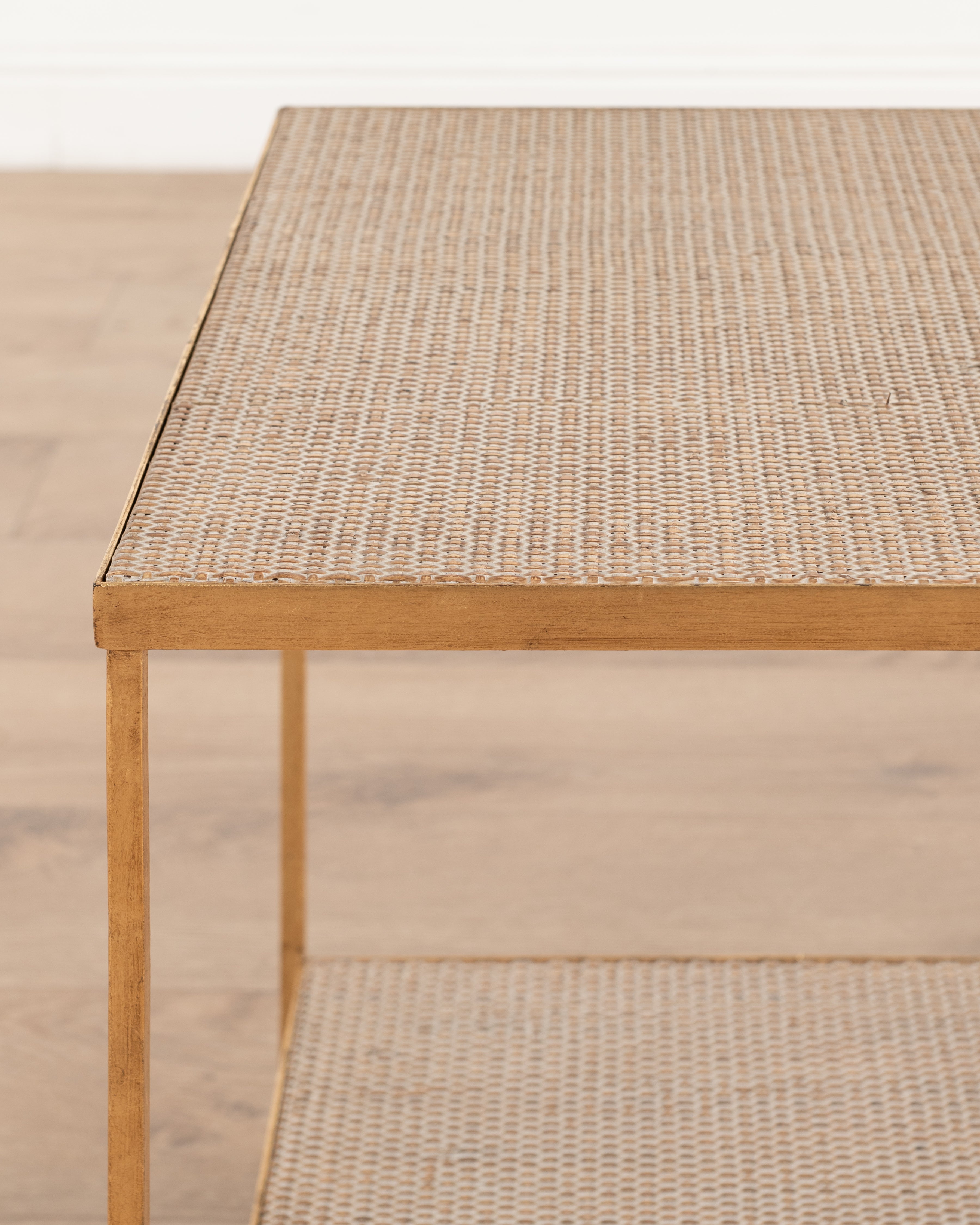 Sardinia Square Side table | White wash Rattan