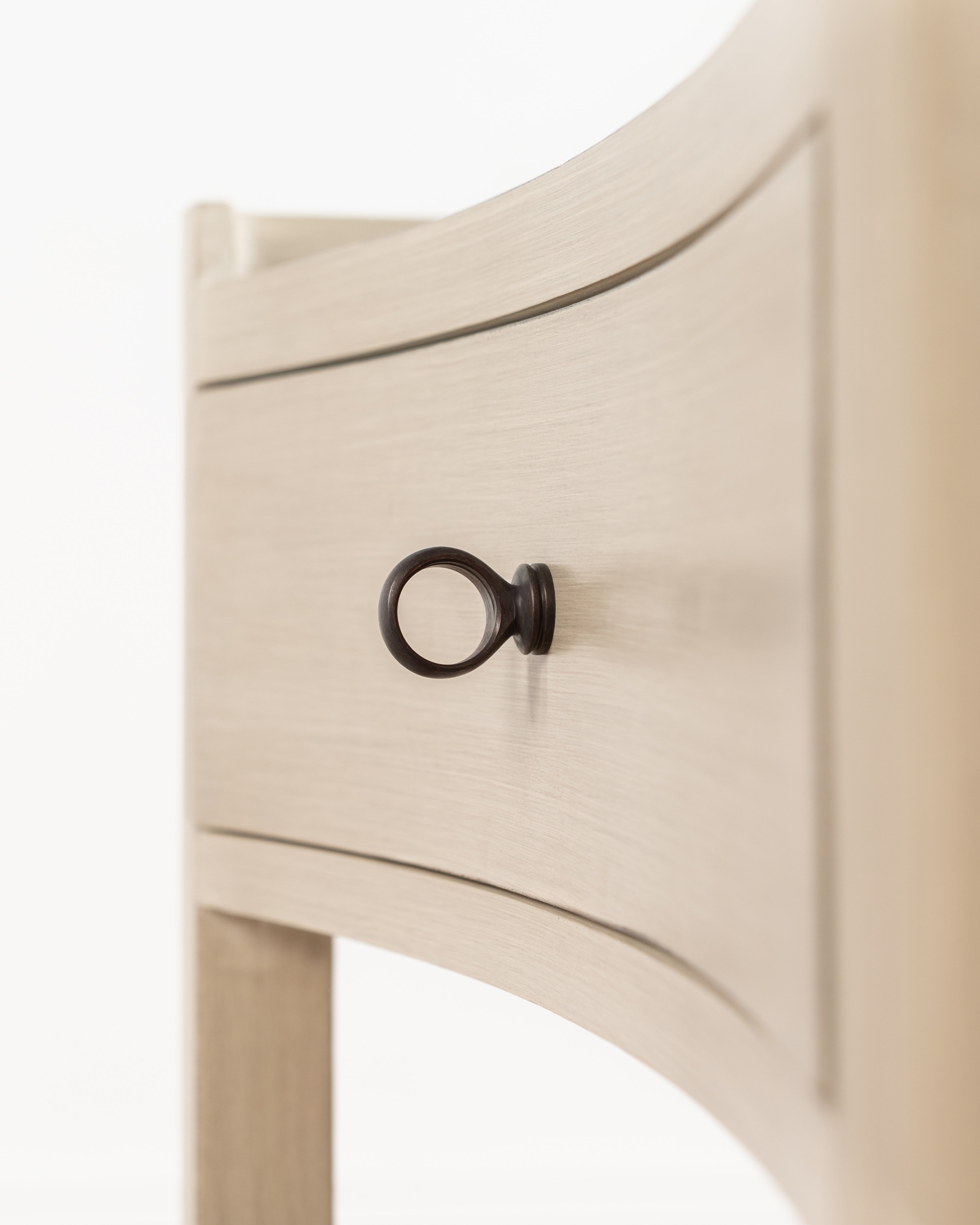 Plantation Bedside Table | 1 Drawer - White