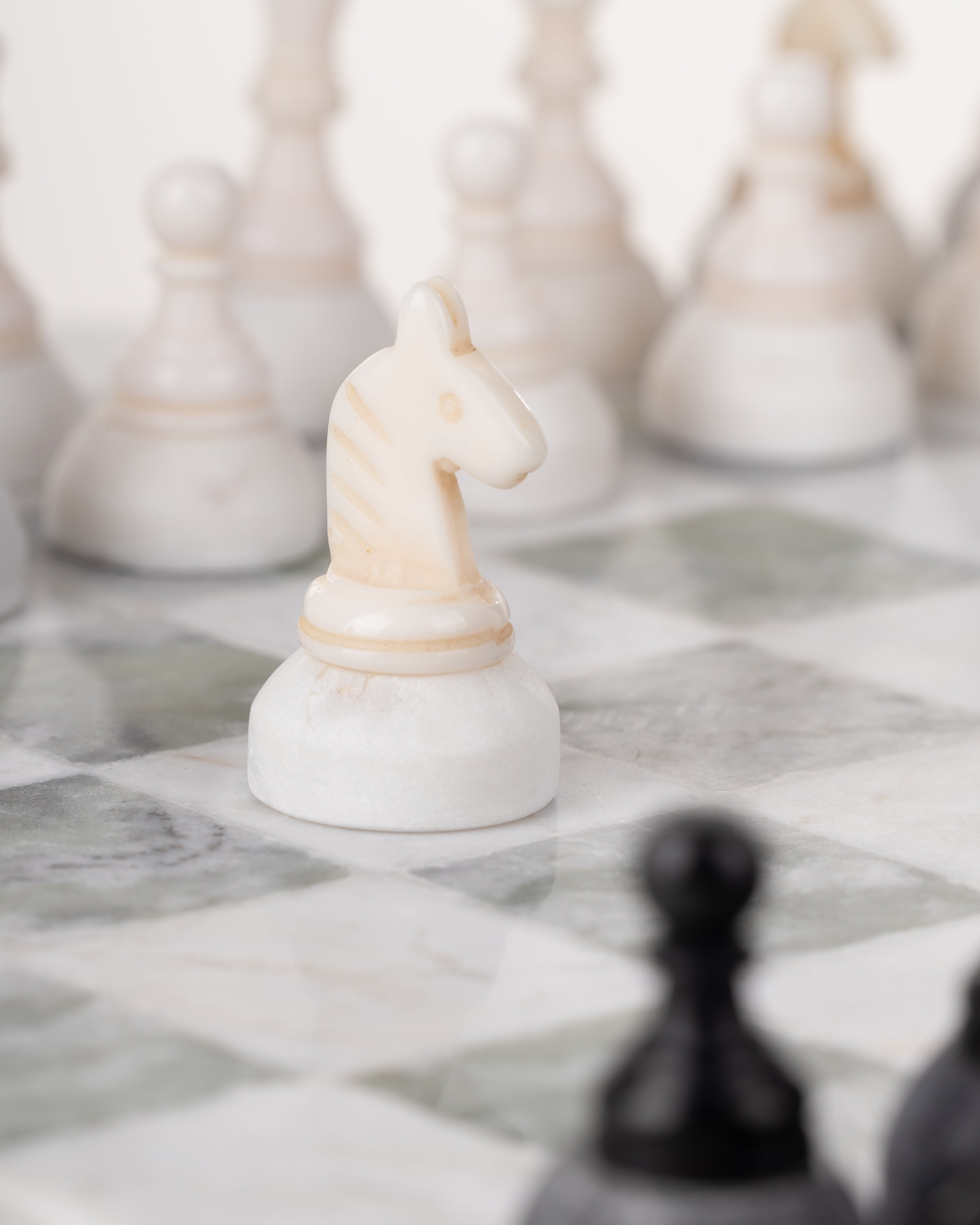 Jade and Marble Chess Set