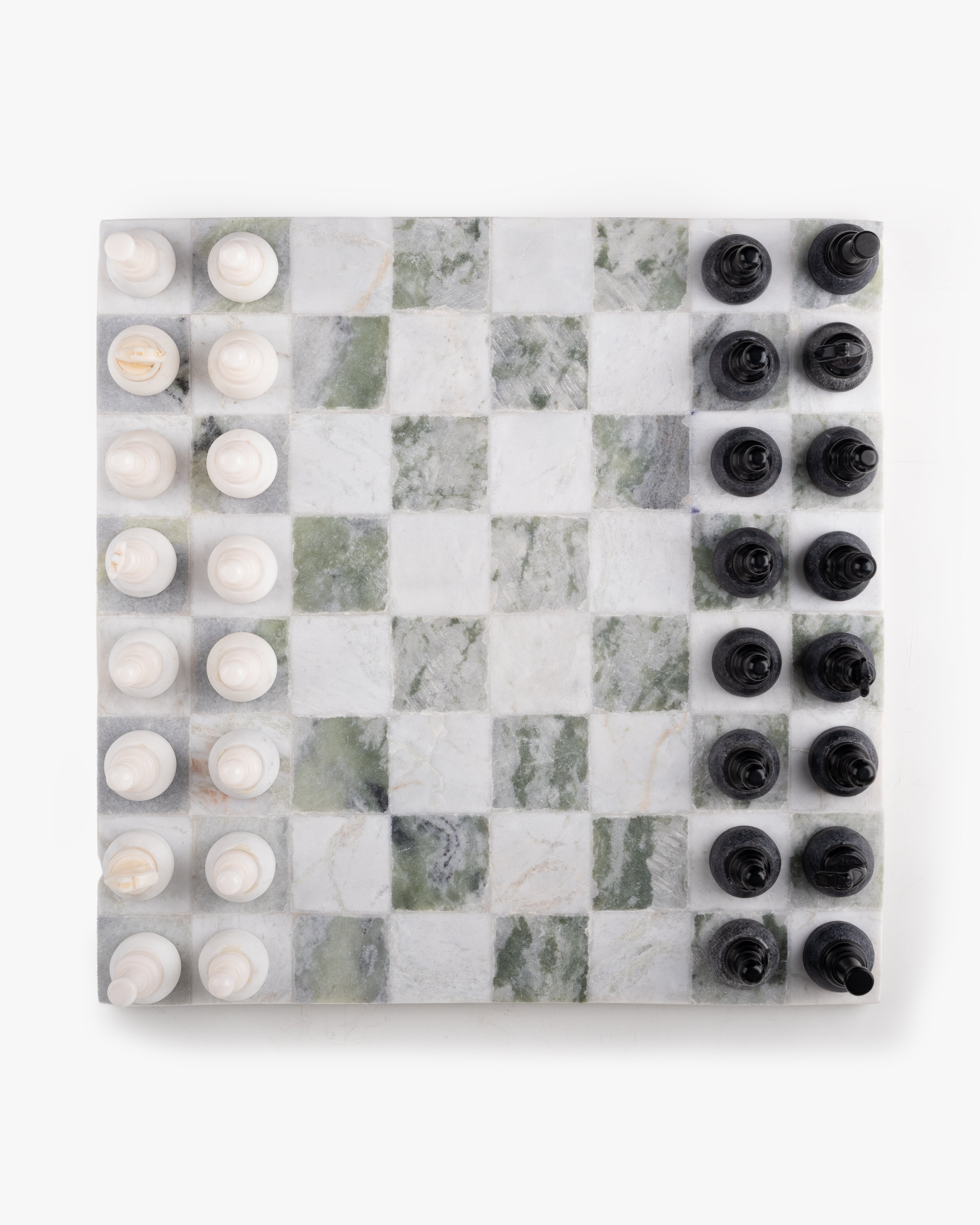 Jade and Marble Chess Set