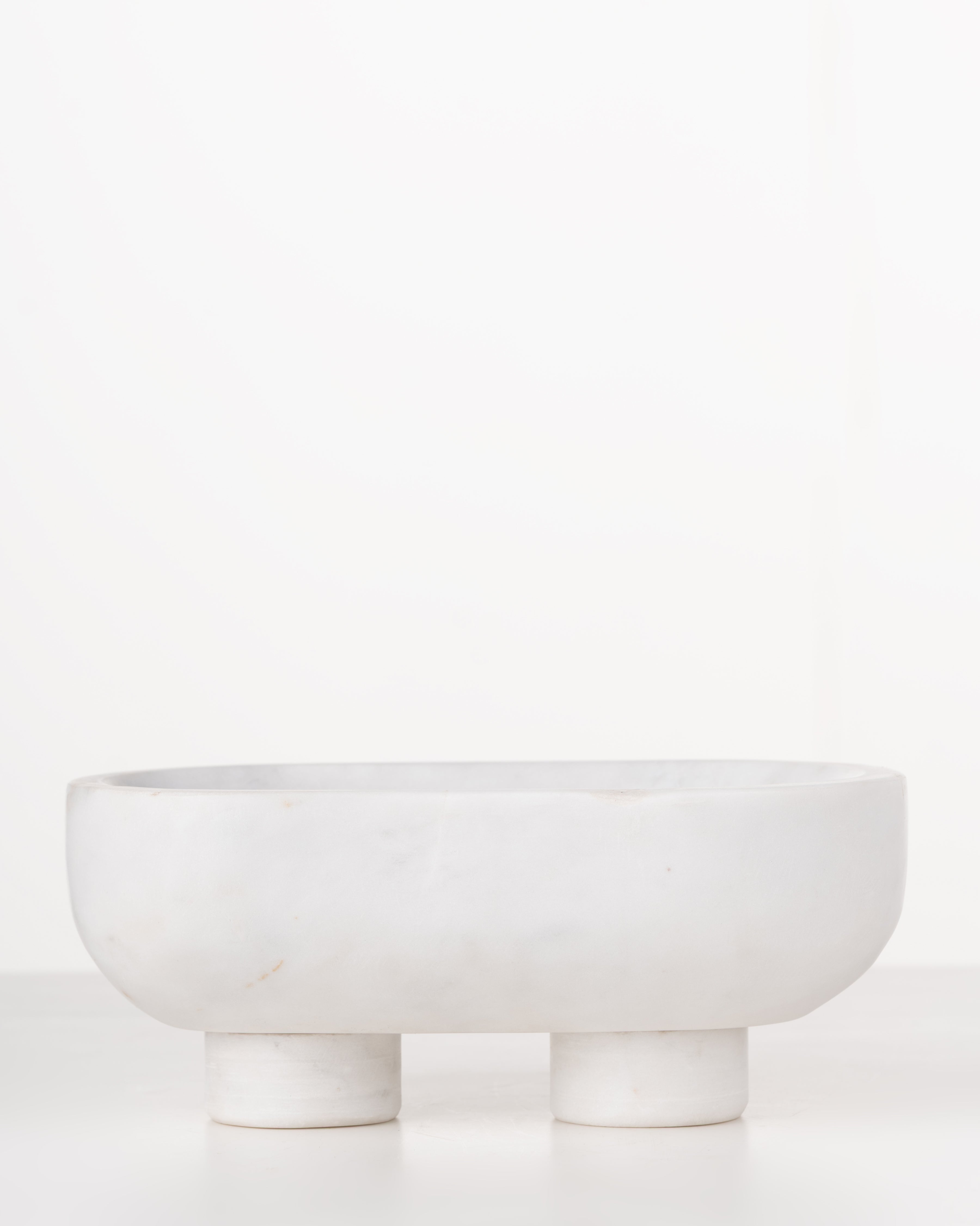 Marble Footed Bowl