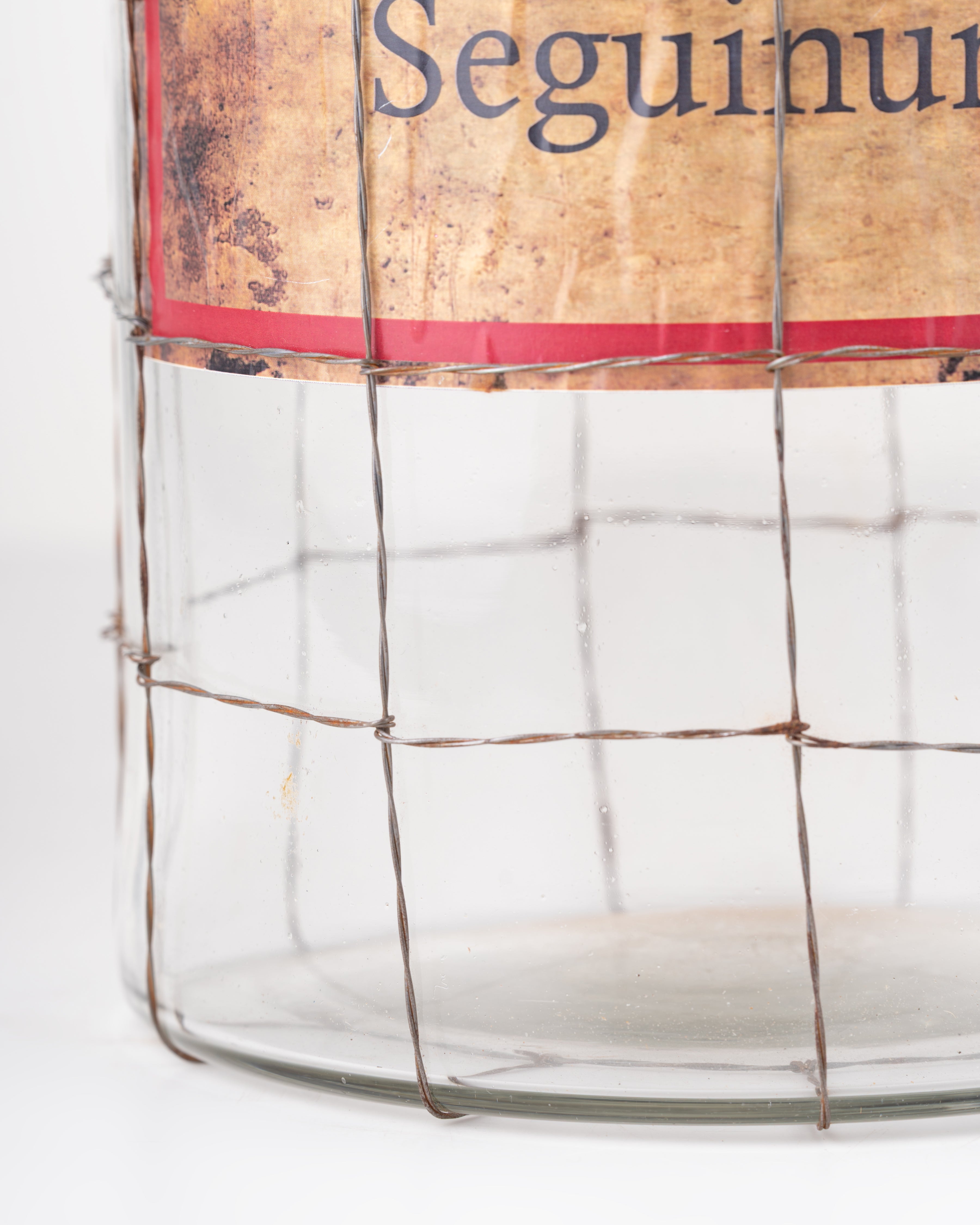 Vintage Wire Glass Vase | Large