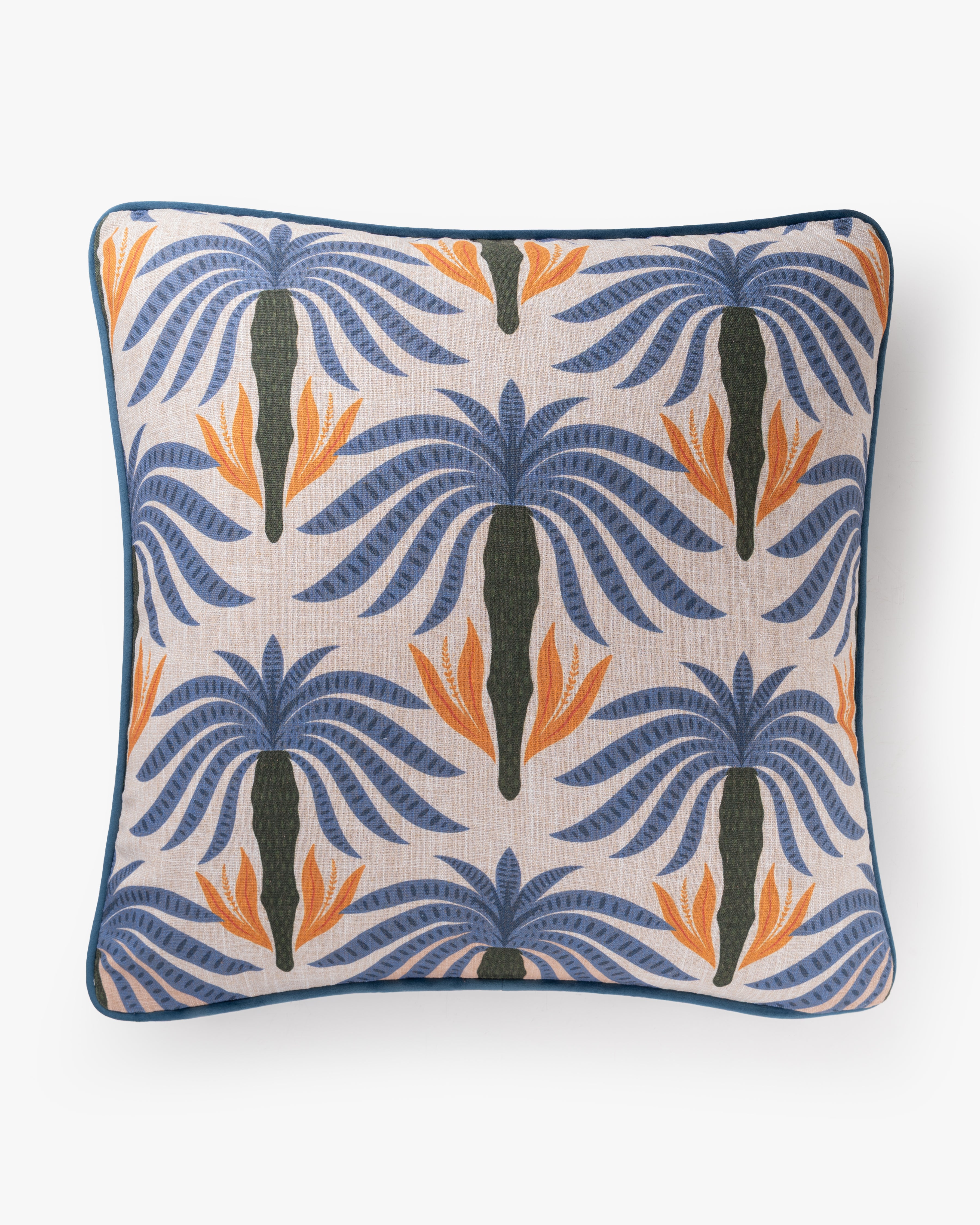 Sapphire Palm Cushion