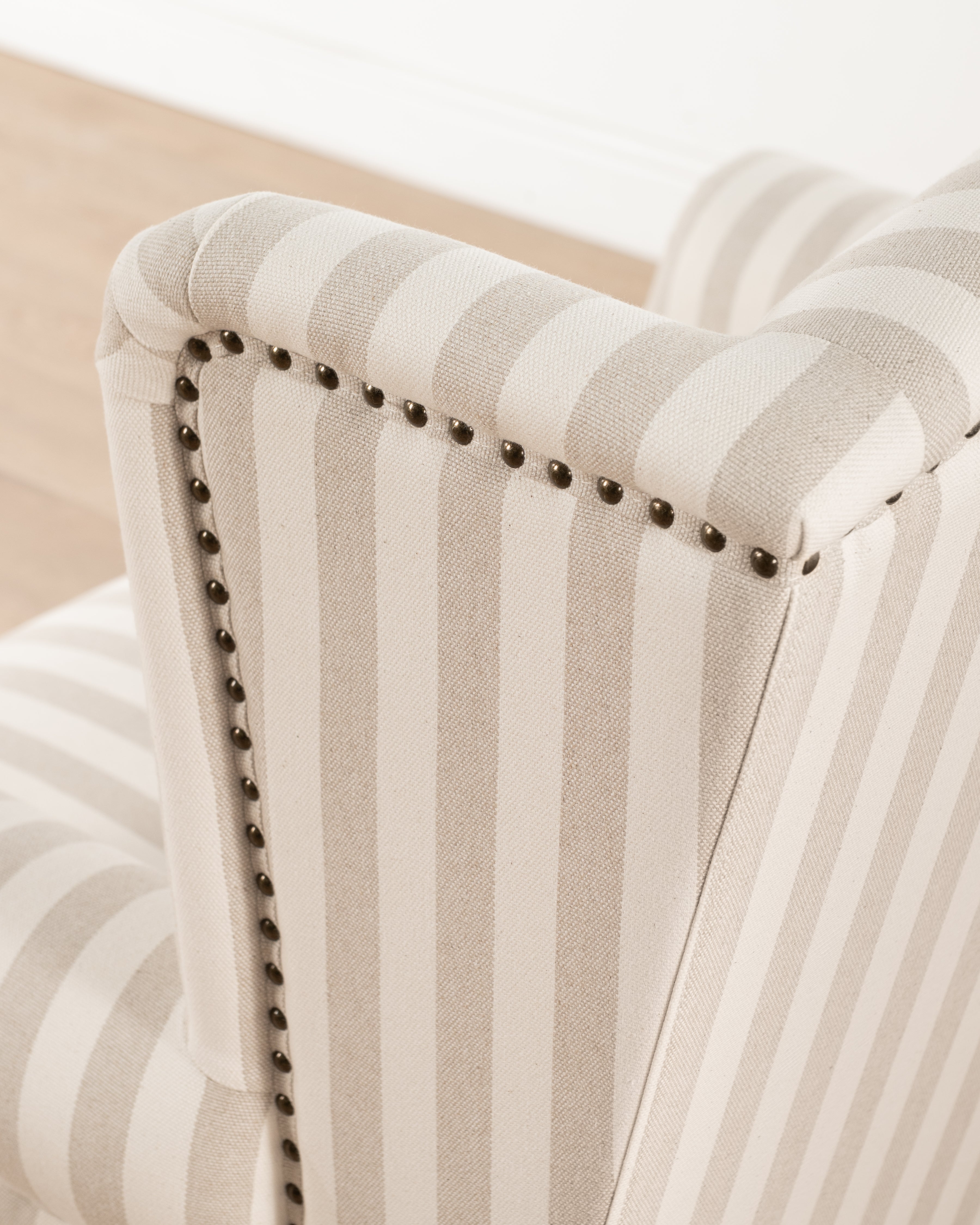Lille Loveseat | Cream Stripe