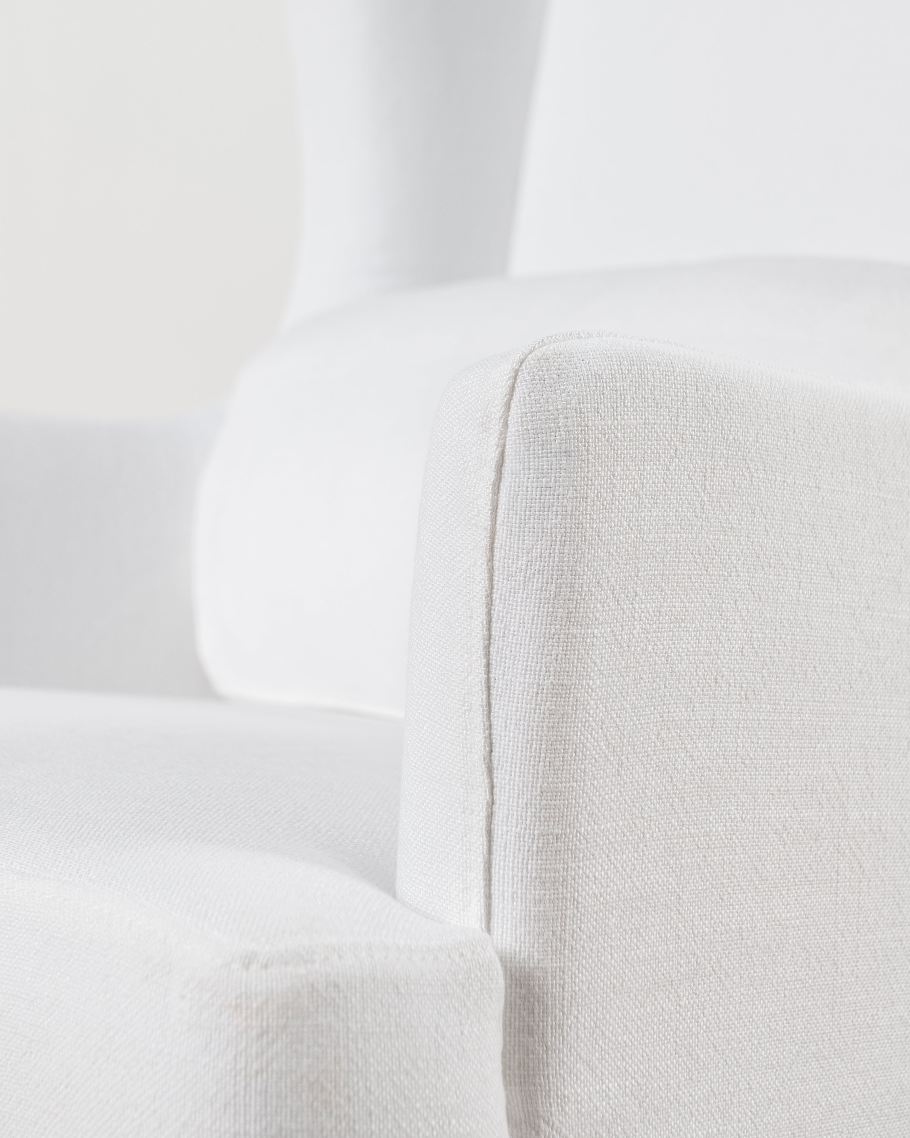 Marie Slipcover Wingback Chair | Cream
