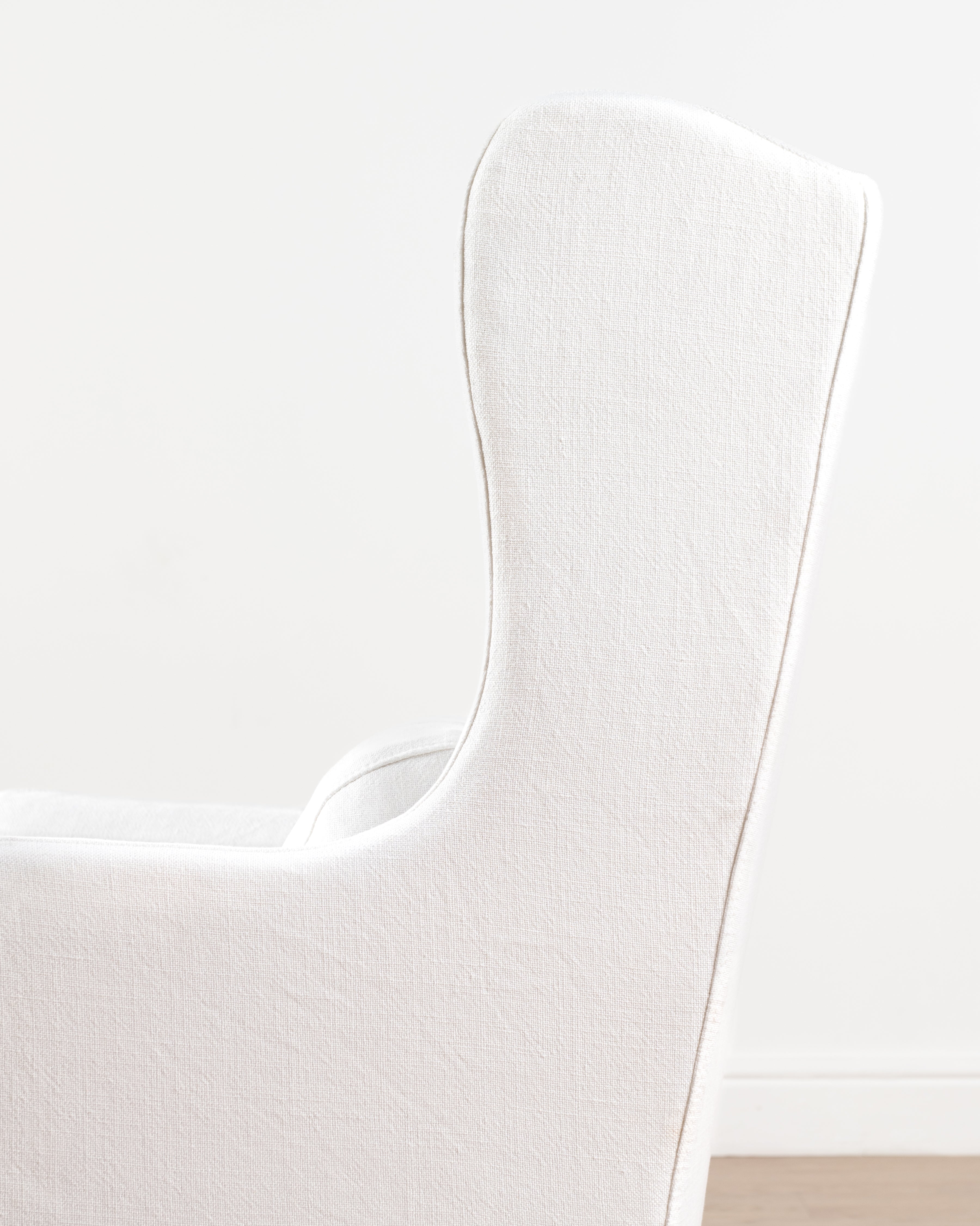 Marie Slipcover Wingback Chair | Cream