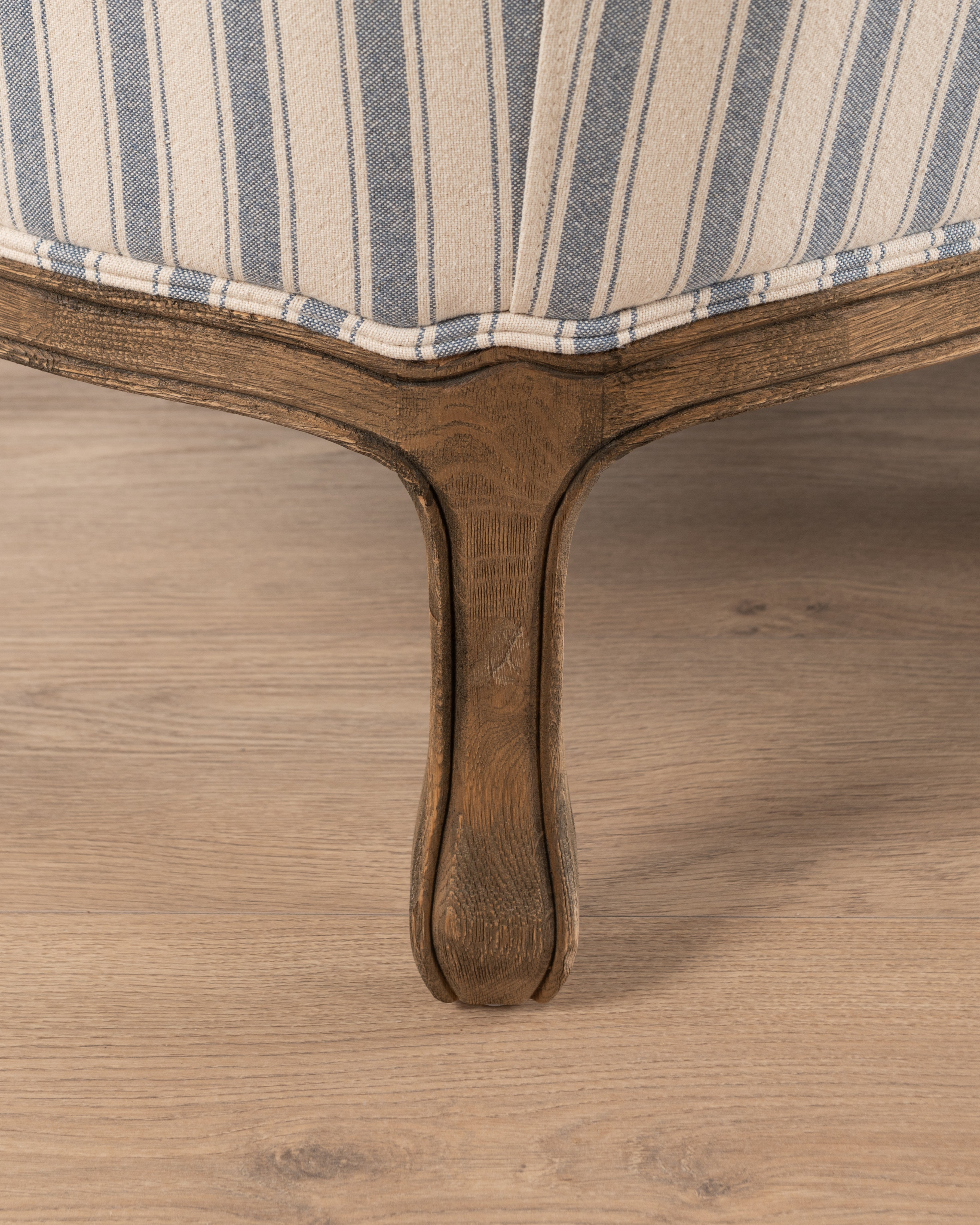 Bergere Sofa | Blue Stripe