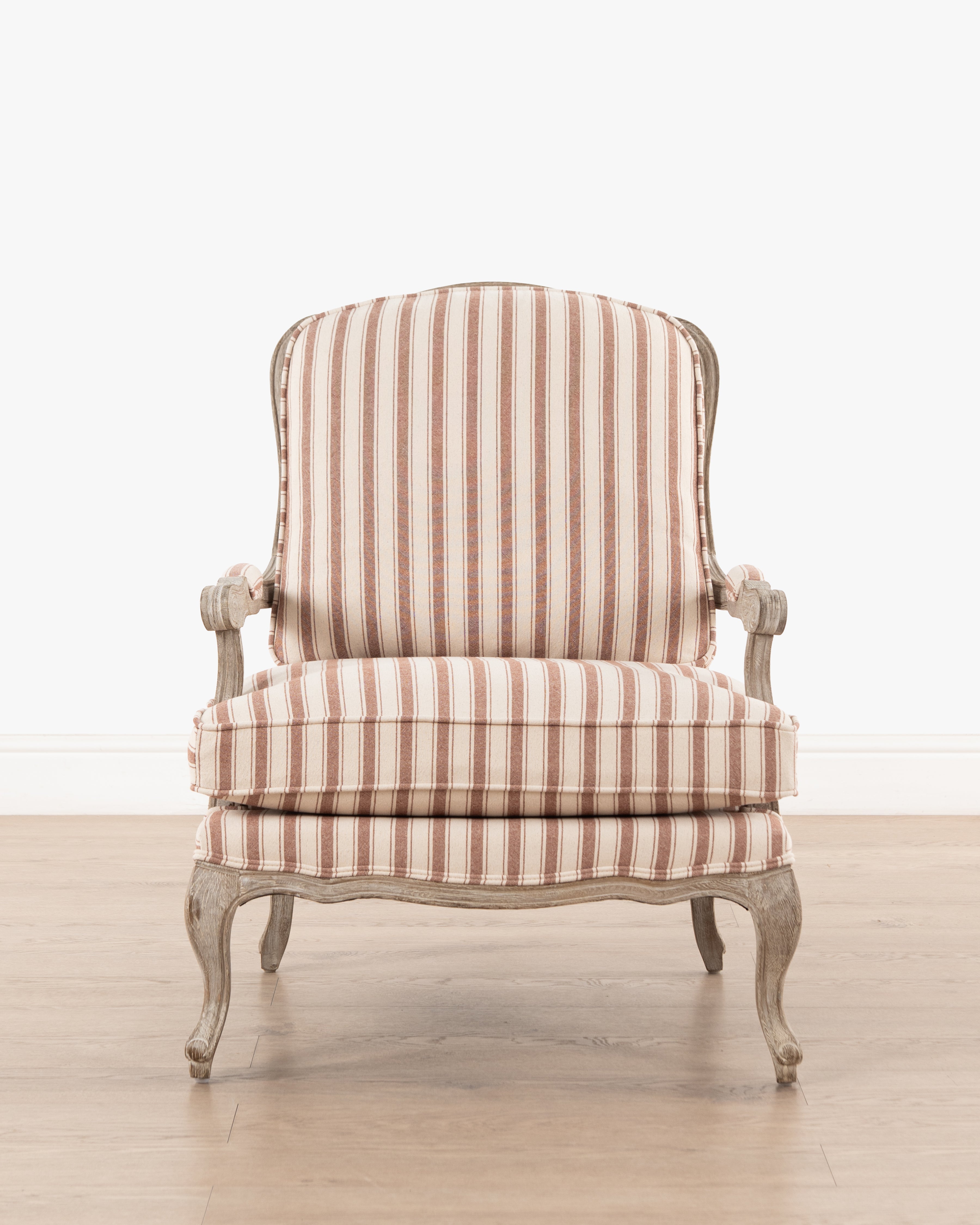 Bodine Bergere Chair | Red Stripe