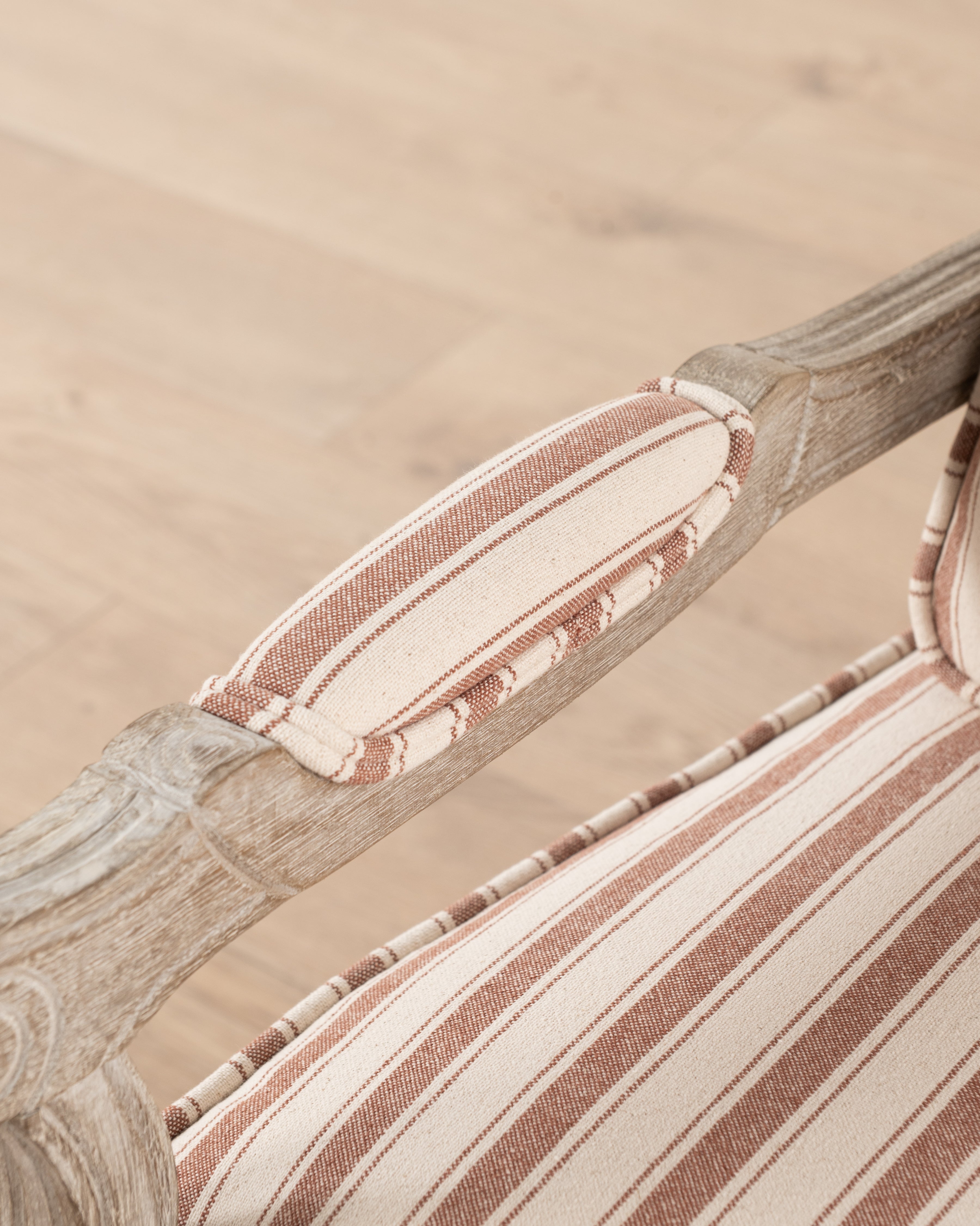Bodine Bergere Chair | Red Stripe